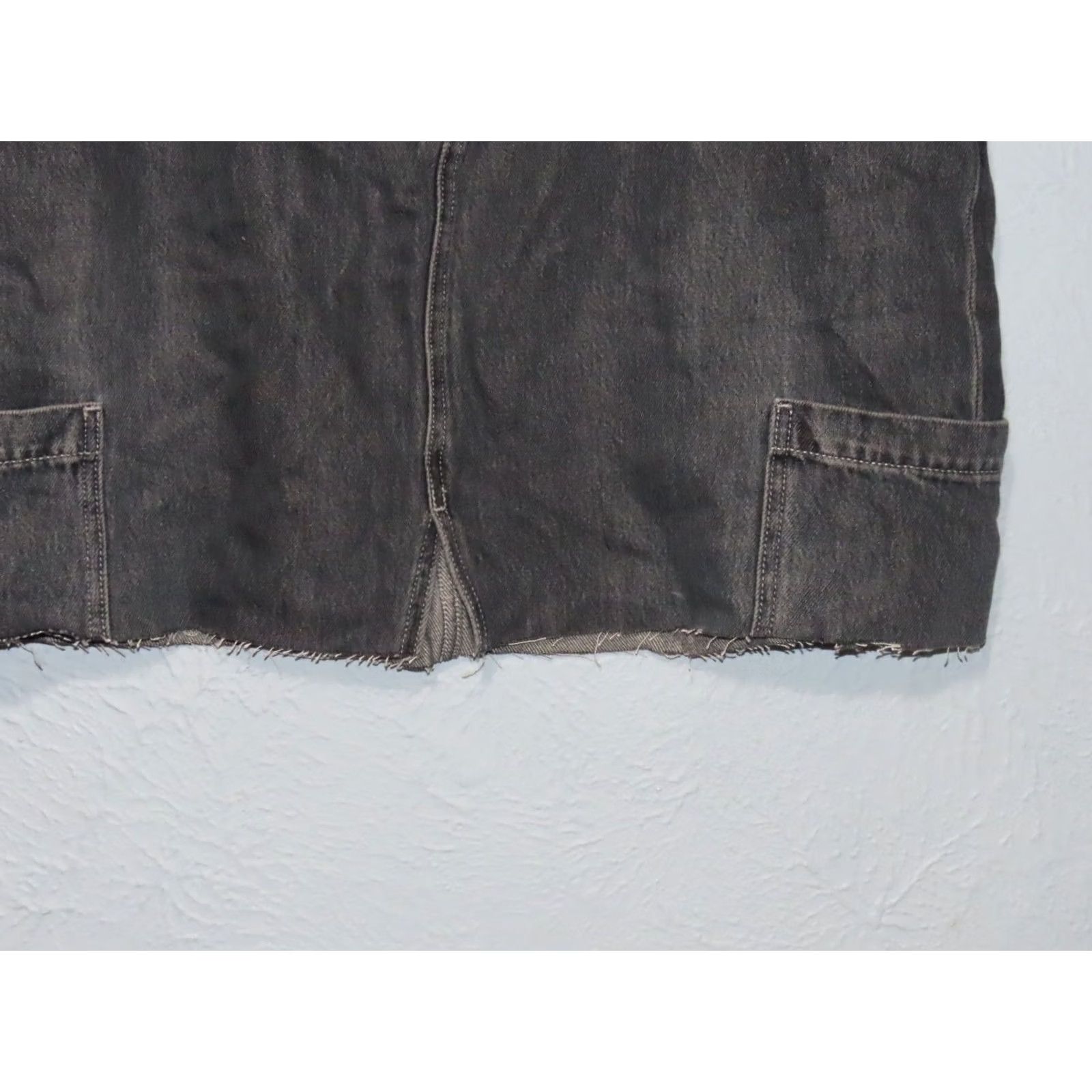 Old Navy Old Navy Anika Mid-Rise Drapey Denim Cut Off Mini Skirt 16 Blue Denim Short Skirt Women Size 16 Size 38" / US 16 / IT 52 - 2 Thumbnail