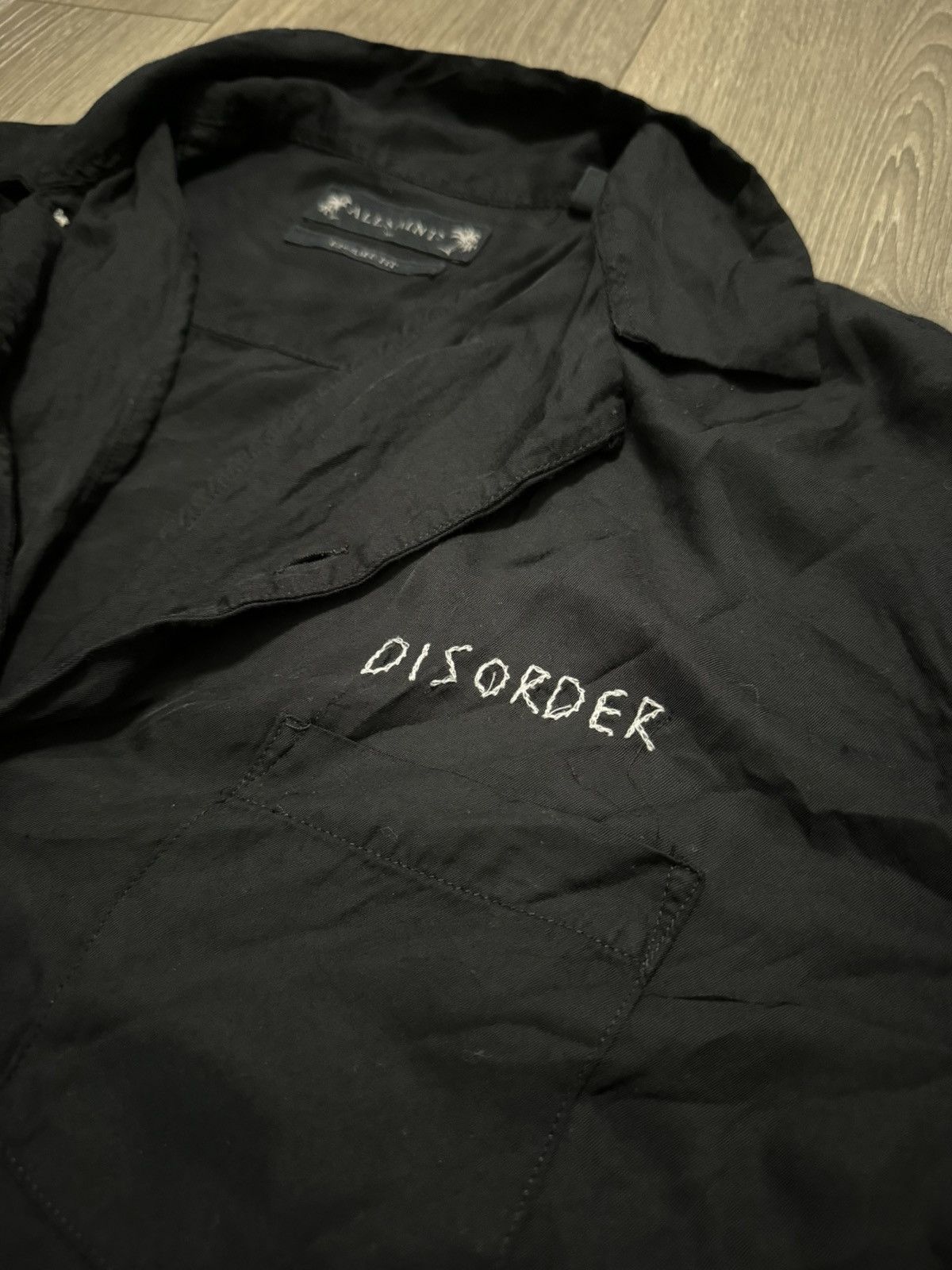 Allsaints Allsaints black disorder button up shirt Size US XL / EU 56 / 4 - 2 Thumbnail