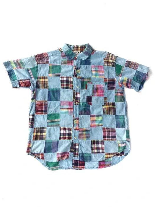 Vintage Vintage European Holiday Patchwork Shirt Button Ups Size US M / EU 48-50 / 2 - 1 Thumbnail