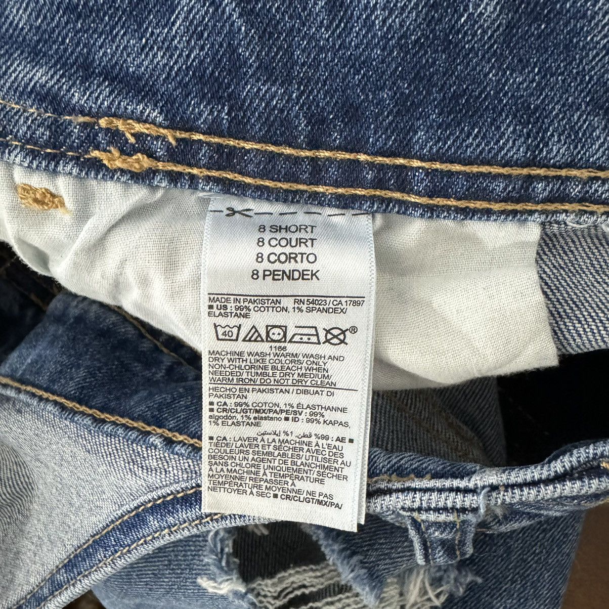 Old Navy OLD NAVY Maternity Side-Panel OG Short Jean Overalls Size 30" / US 8 / IT 44 - 13 Thumbnail