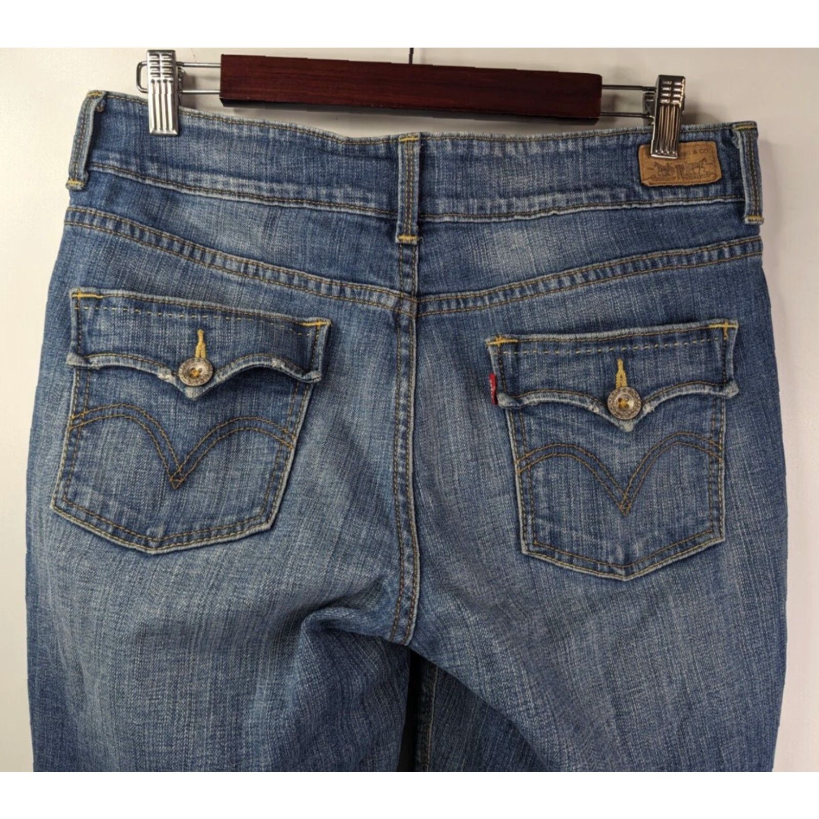Levi's Levi's Womens Jeans 526 Slender Boot Size 8 Mid Rise Denim Pants Casual Size 30" / US 8 / IT 44 - 5 Thumbnail