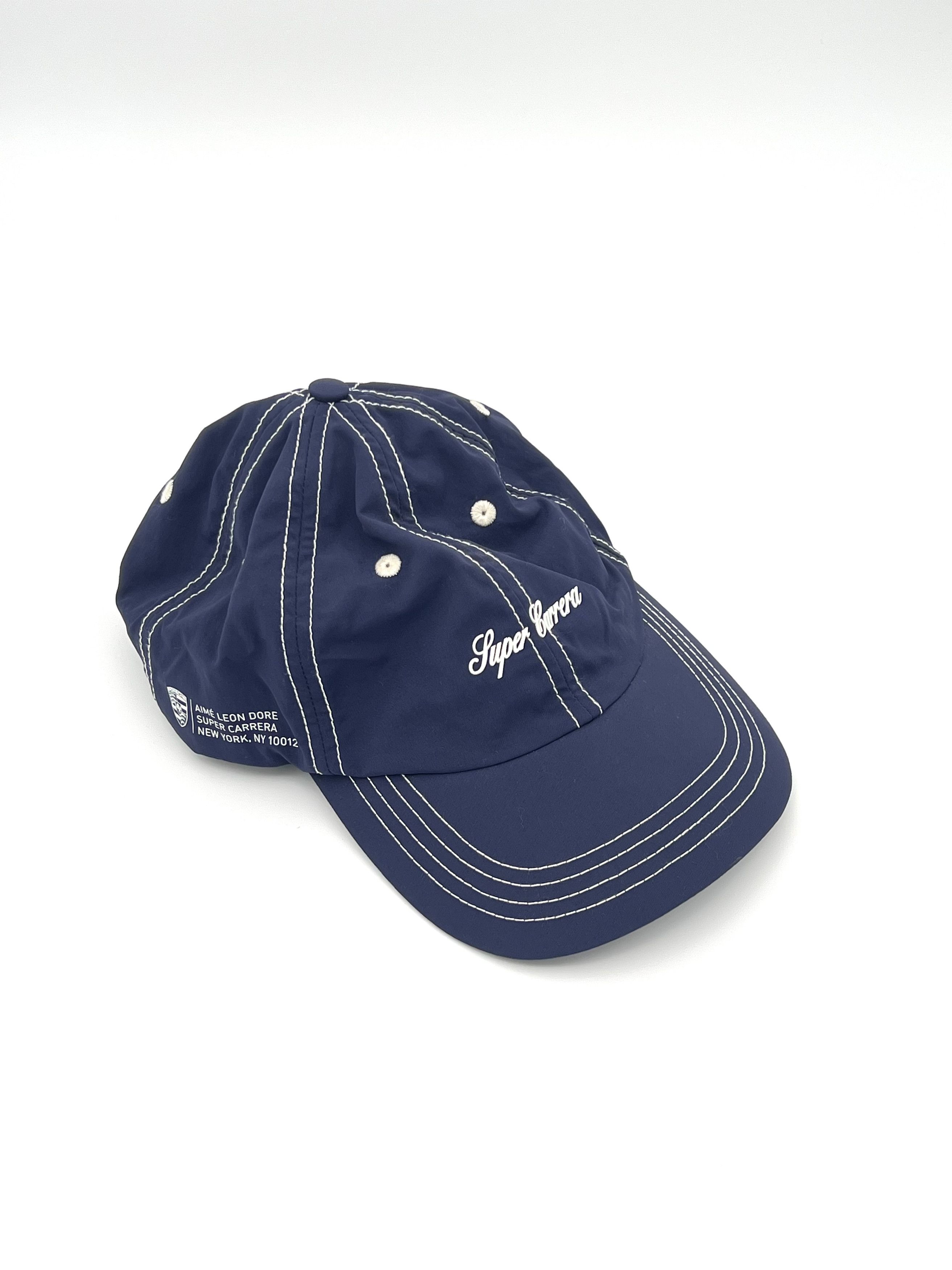 [美品]AIME LEON DORE PORSCHE 6パネルキャップ CAP紺 Aime Leon Dore x Porsche 356 Plaid Wool Hat Navy Men's - SS23 - US