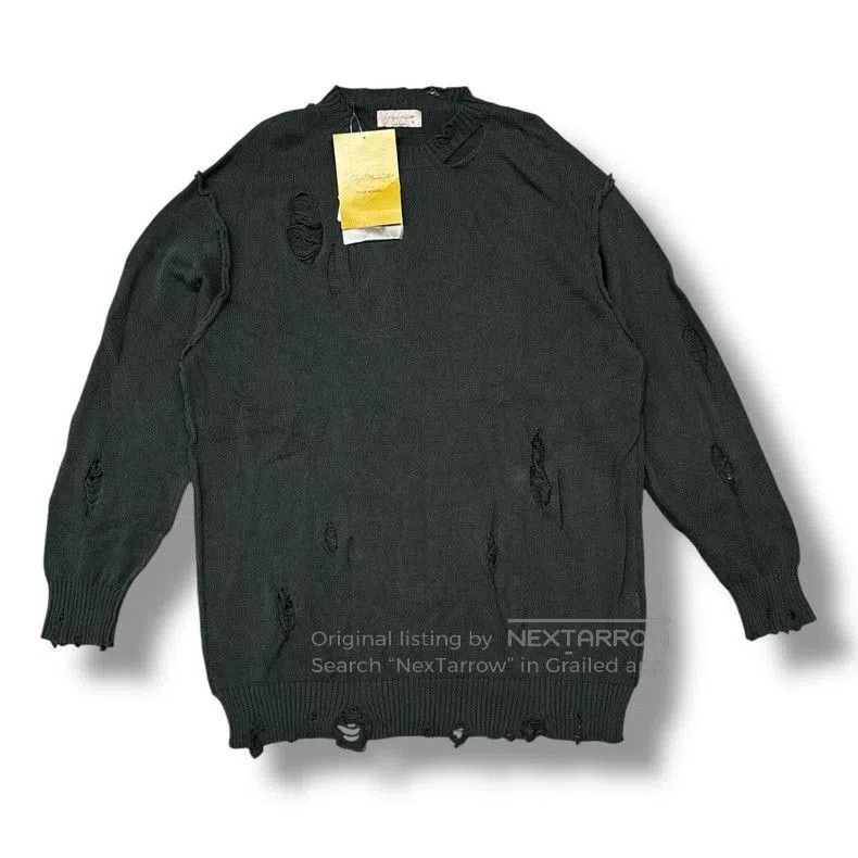 Yohji Yamamoto Round Neck Knit Sweater.