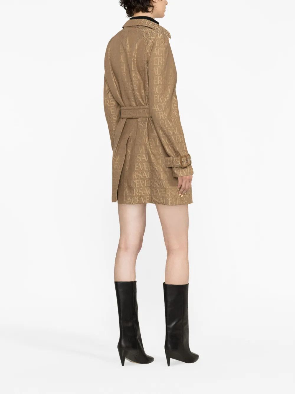 Versace o1y0226 Trench Coat in Camel Size S / US 4 / IT 40 - 3 Thumbnail