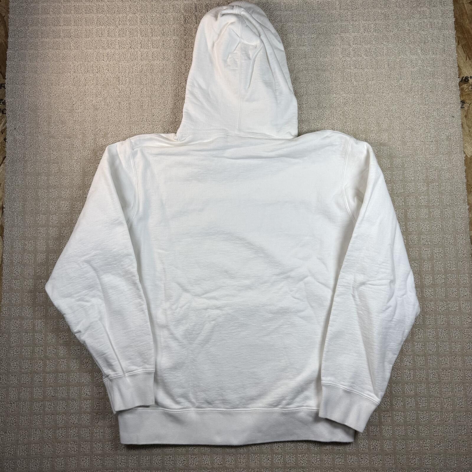 Supreme Supreme Striped Logo Pullover Hoodie White Large Size US L / EU 52-54 / 3 - 9 Thumbnail