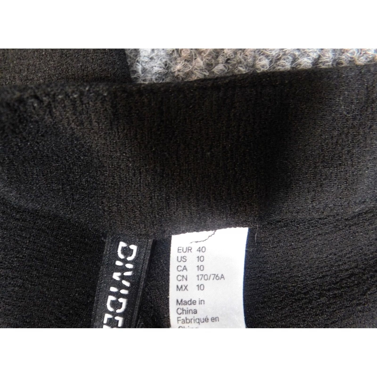 H&M H&M Womens Pants 10 Black Straight Dress Pants Women Regular Inseam 26 in Knit Breathable Zipper City Style Dress Pants Size 32" / US 10 / IT 46 - 5 Thumbnail