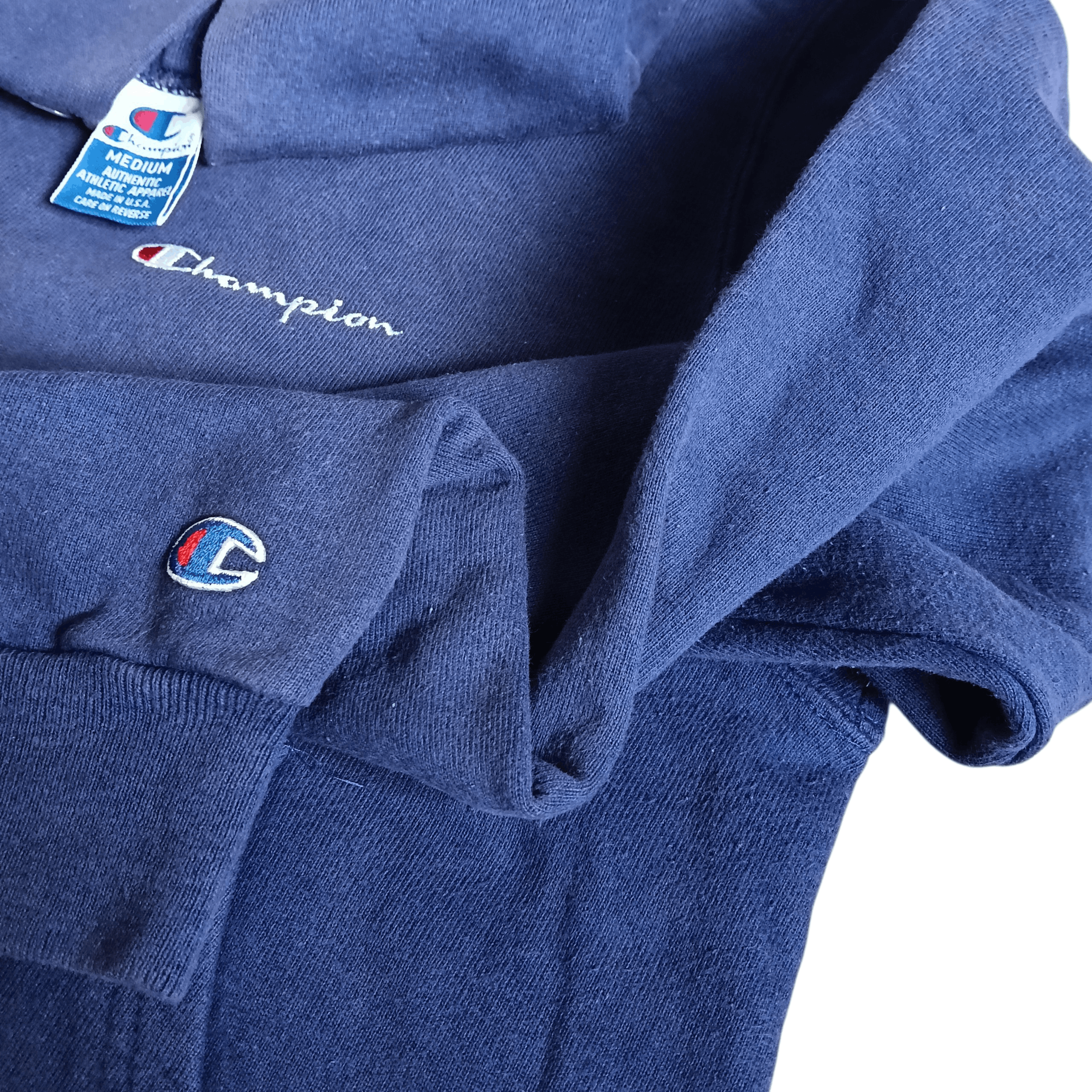 Champion Vintage 90s Champion Hooded Logo Embroidery Sweatshirt Size US M / EU 48-50 / 2 - 4 Thumbnail