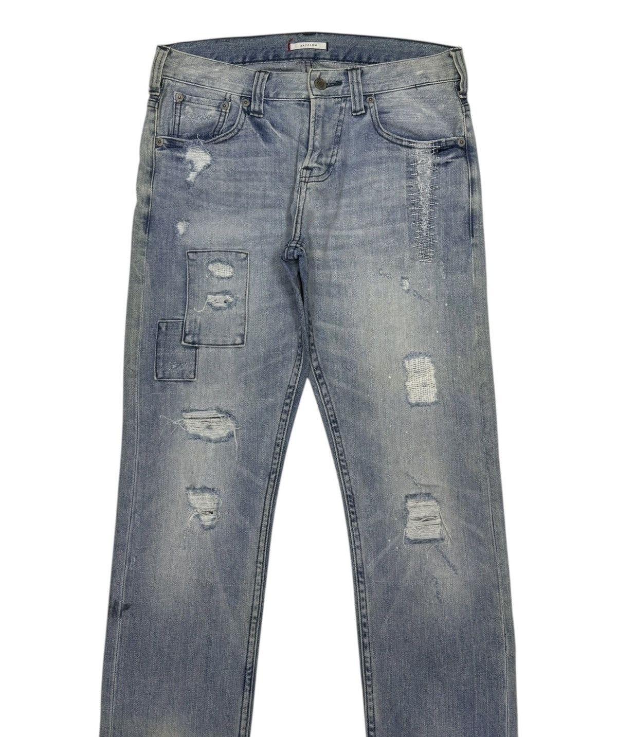 Kapital VINTAGE JEANS PATCHWORK BAYFLOW TAPERED DENIM JEANS Size US 30 / EU 46 - 2 Thumbnail