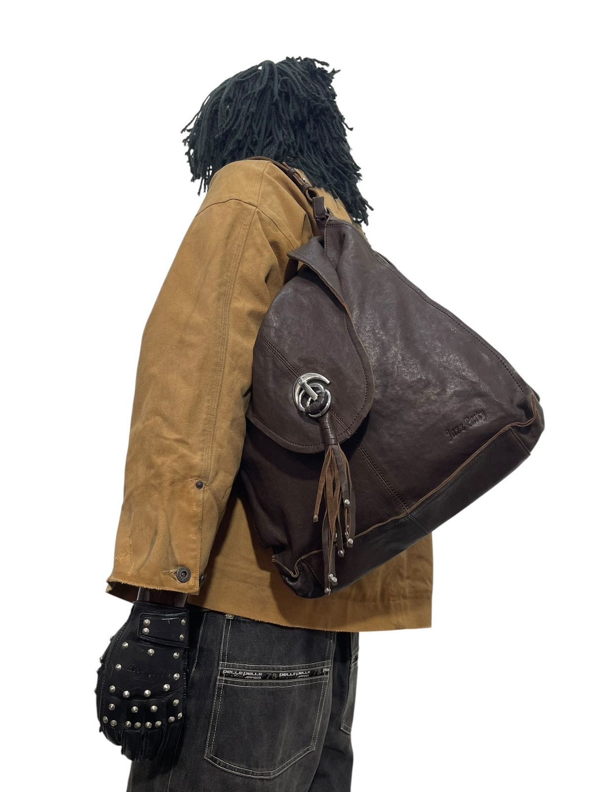 Genuine Leather Full Leather Jazz Party Shoulder Bag 6🟩 Size ONE SIZE - 1 Thumbnail