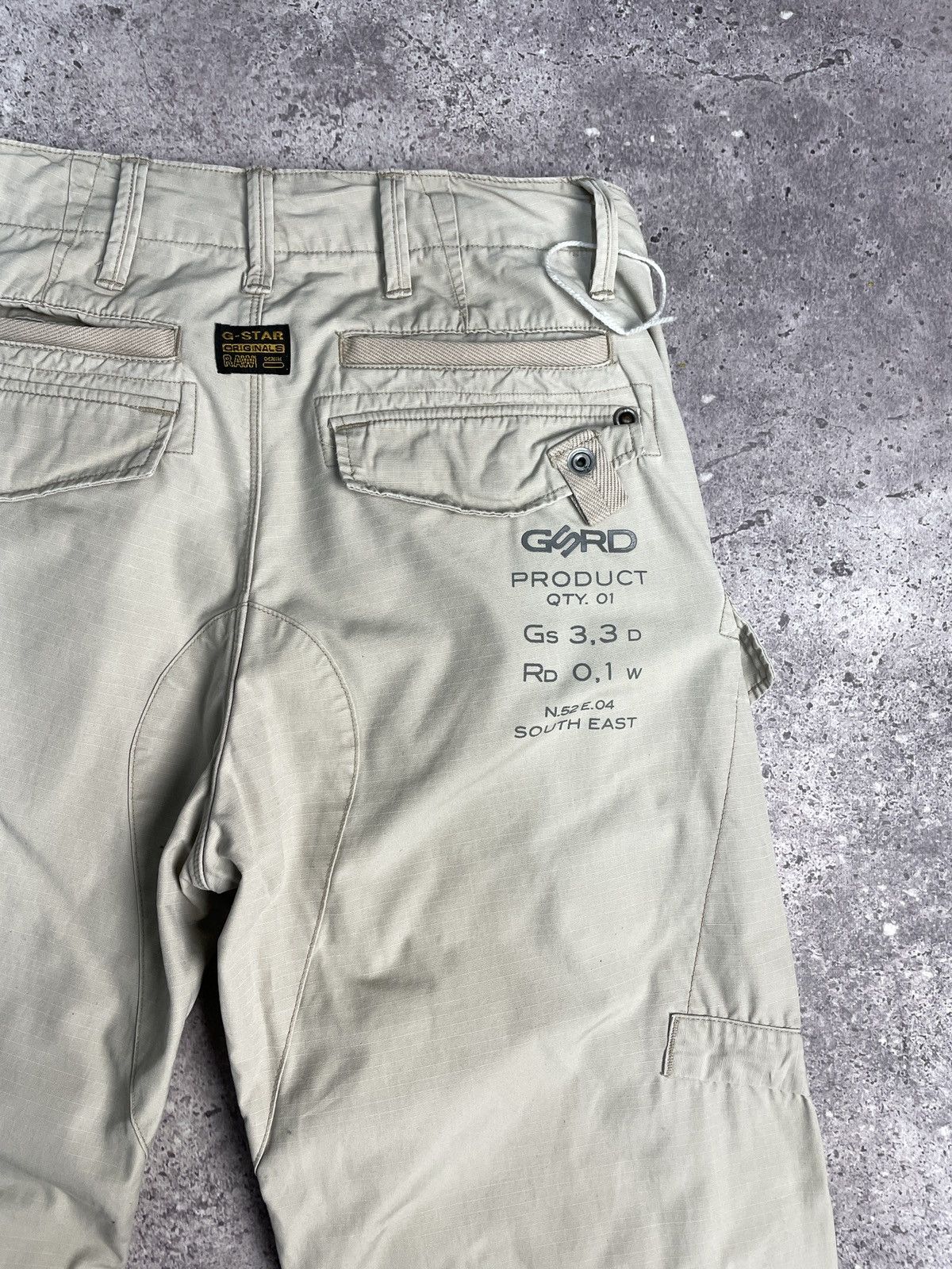 Vintage G-Star Raw Denim Jeans Embroidered Big Logo Y2K
