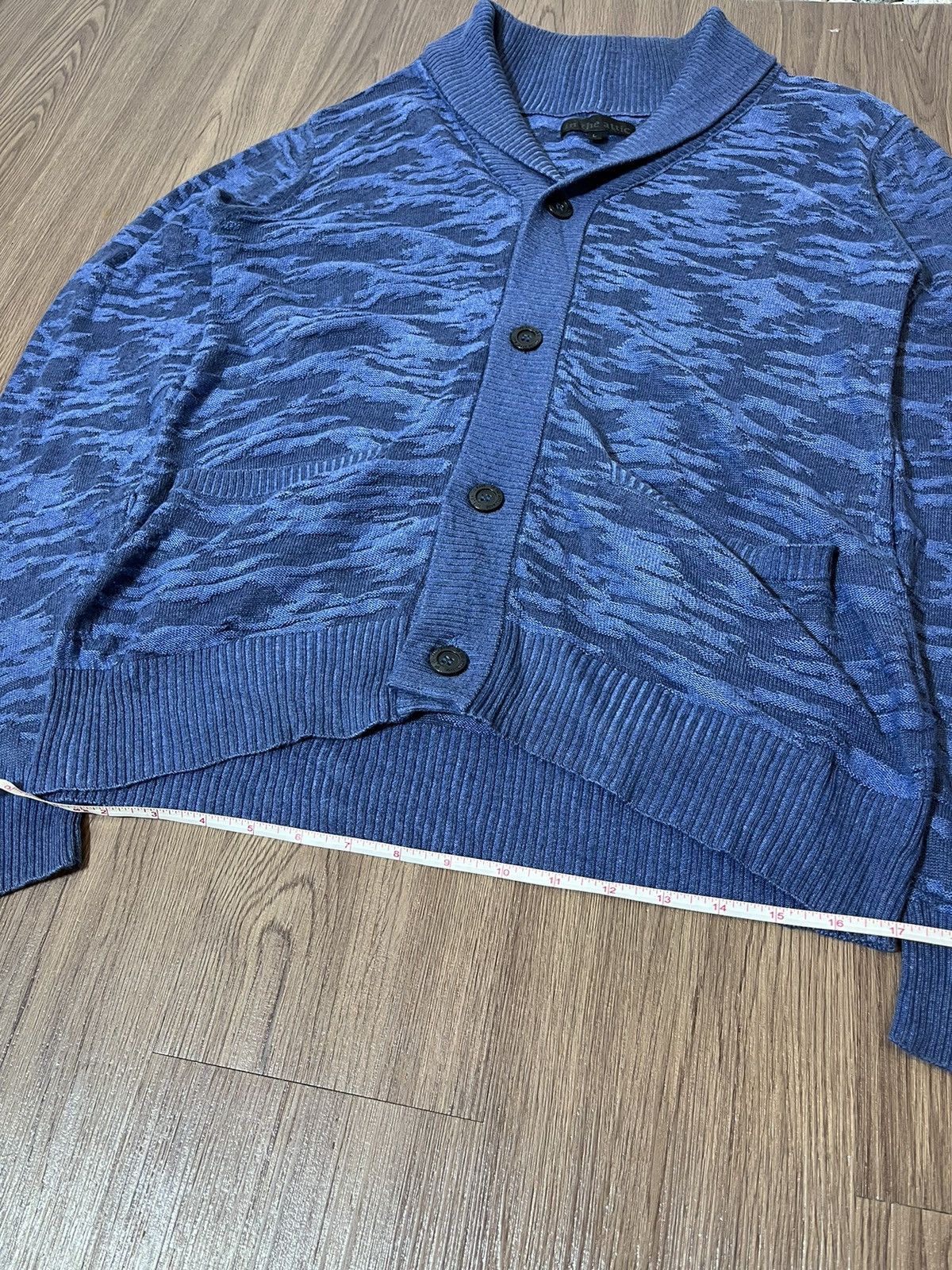 In The Attic In The Attic Blue Camouflage Cardigan Size US L / EU 52-54 / 3 - 13 Thumbnail