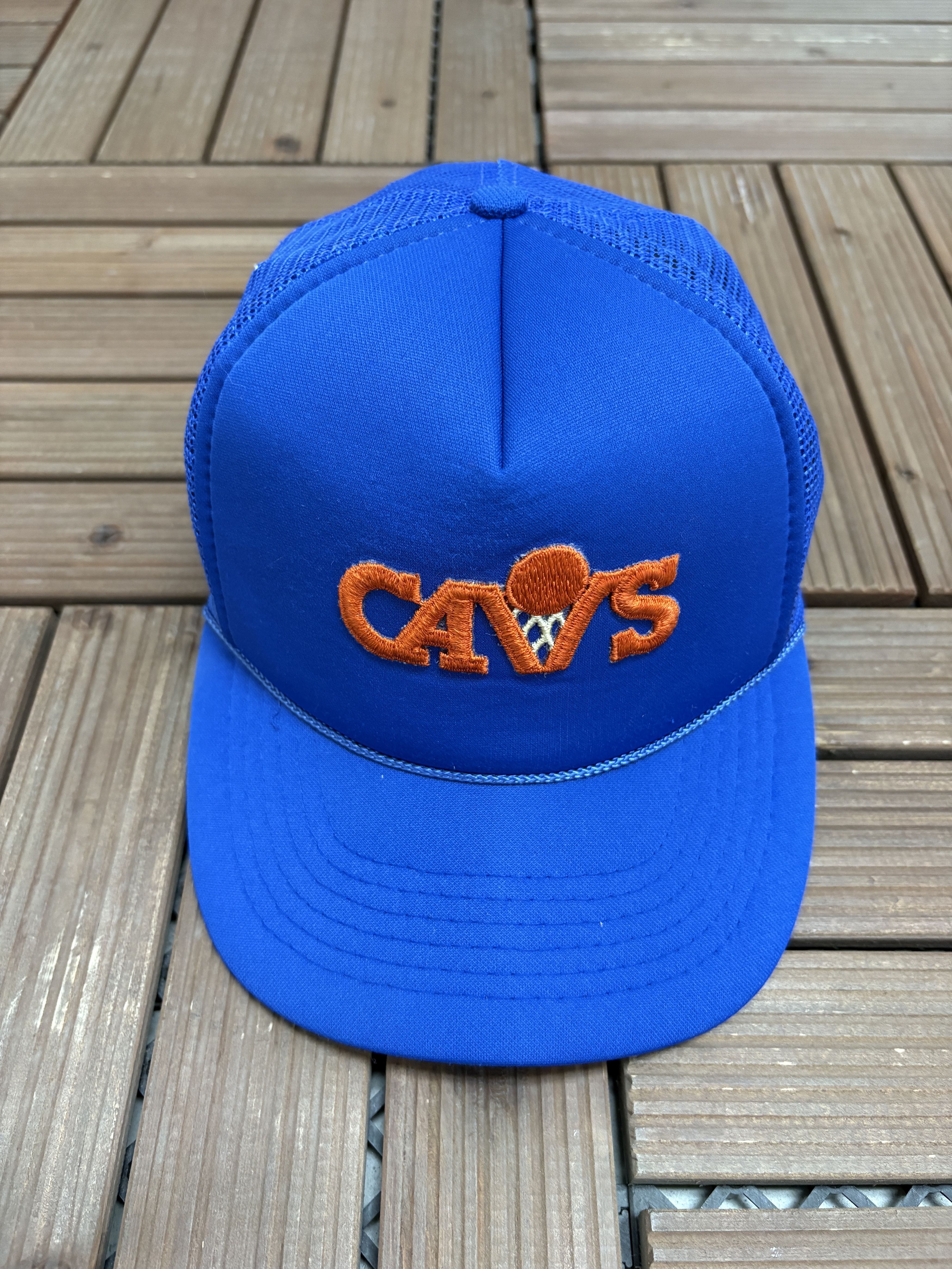 Vintage Cleveland Cavaliers Vintage Blue Trucker Snap Back Hat Size ONE SIZE - 2 Thumbnail