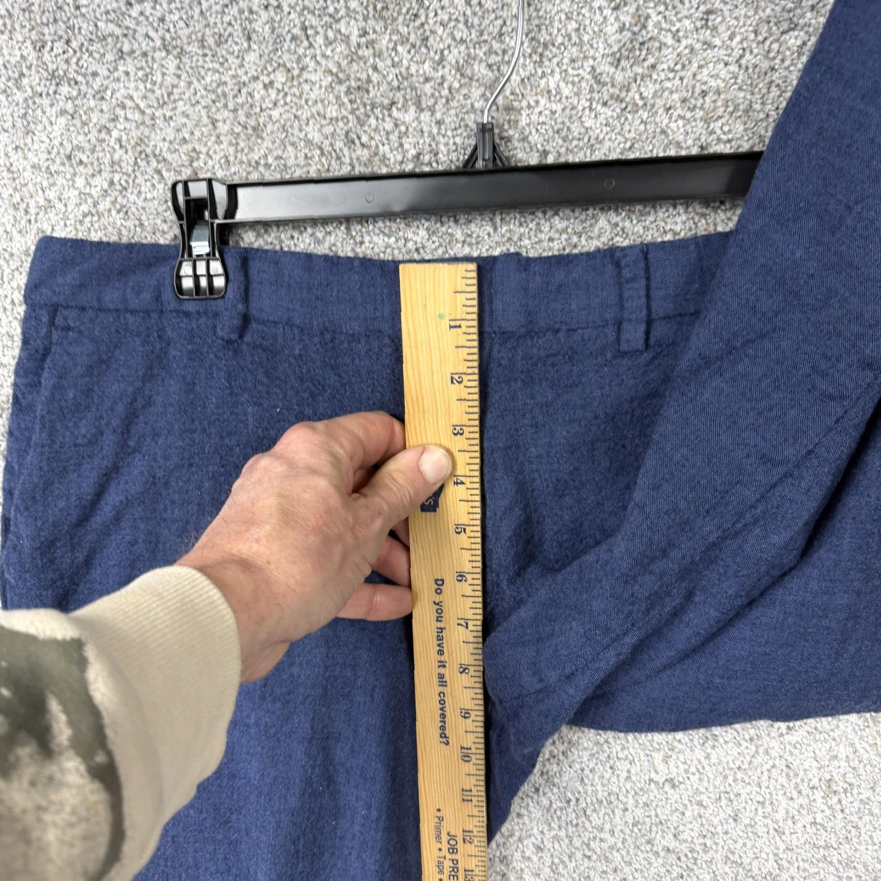 J.Crew J.CREW Thompson Dress Pants 34x25.5 Wool Dark Blue Solid Flat Front Tapered Slant Pockets Men's Dress Pants Size US 34 / EU 50 - 5 Thumbnail