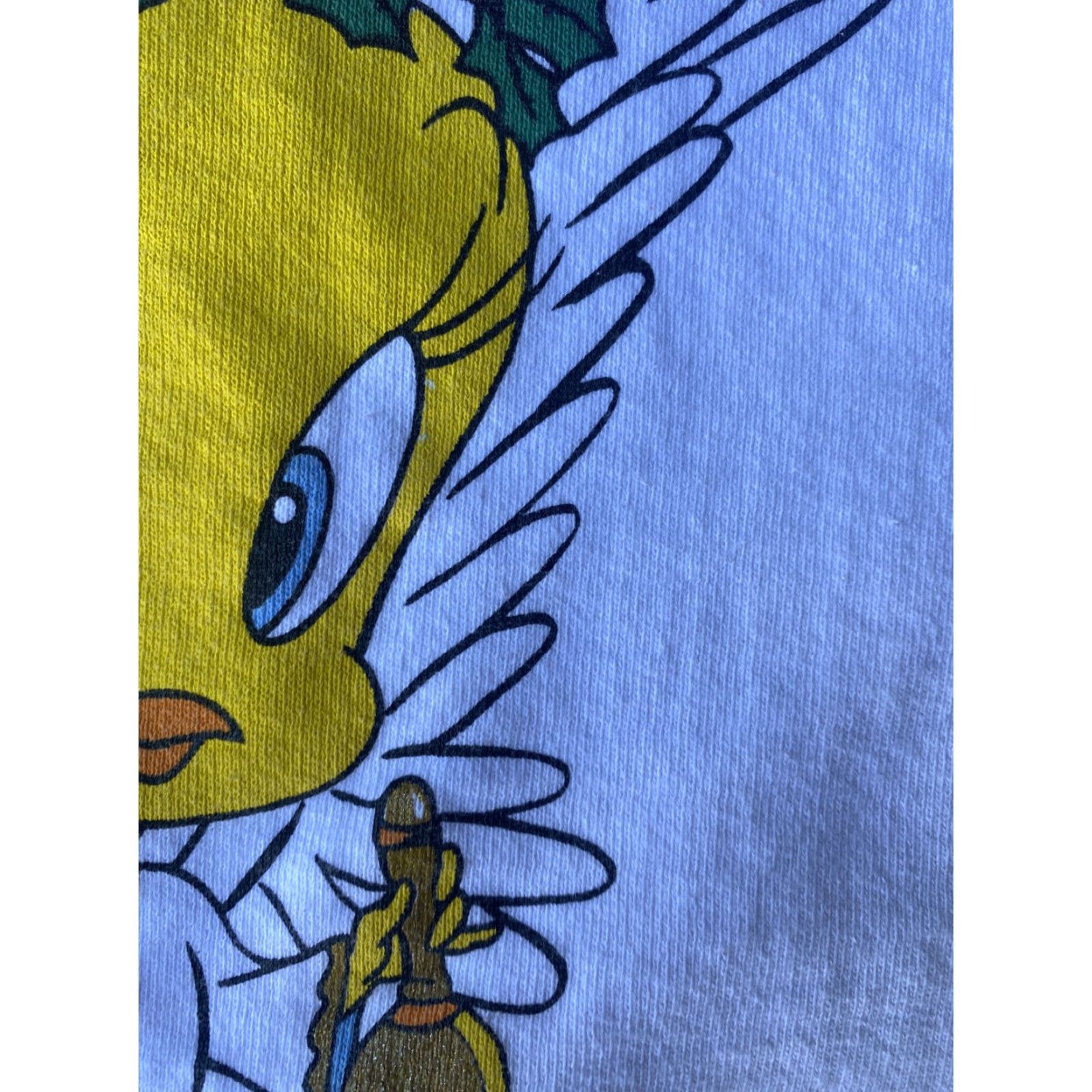 Vintage VINTAGE Tweety Bird Angel Halo Crewneck Sweatshirt Large USA Men Pullover Cotton Blend Knit White 90s Size US XL / EU 56 / 4 - 7 Thumbnail