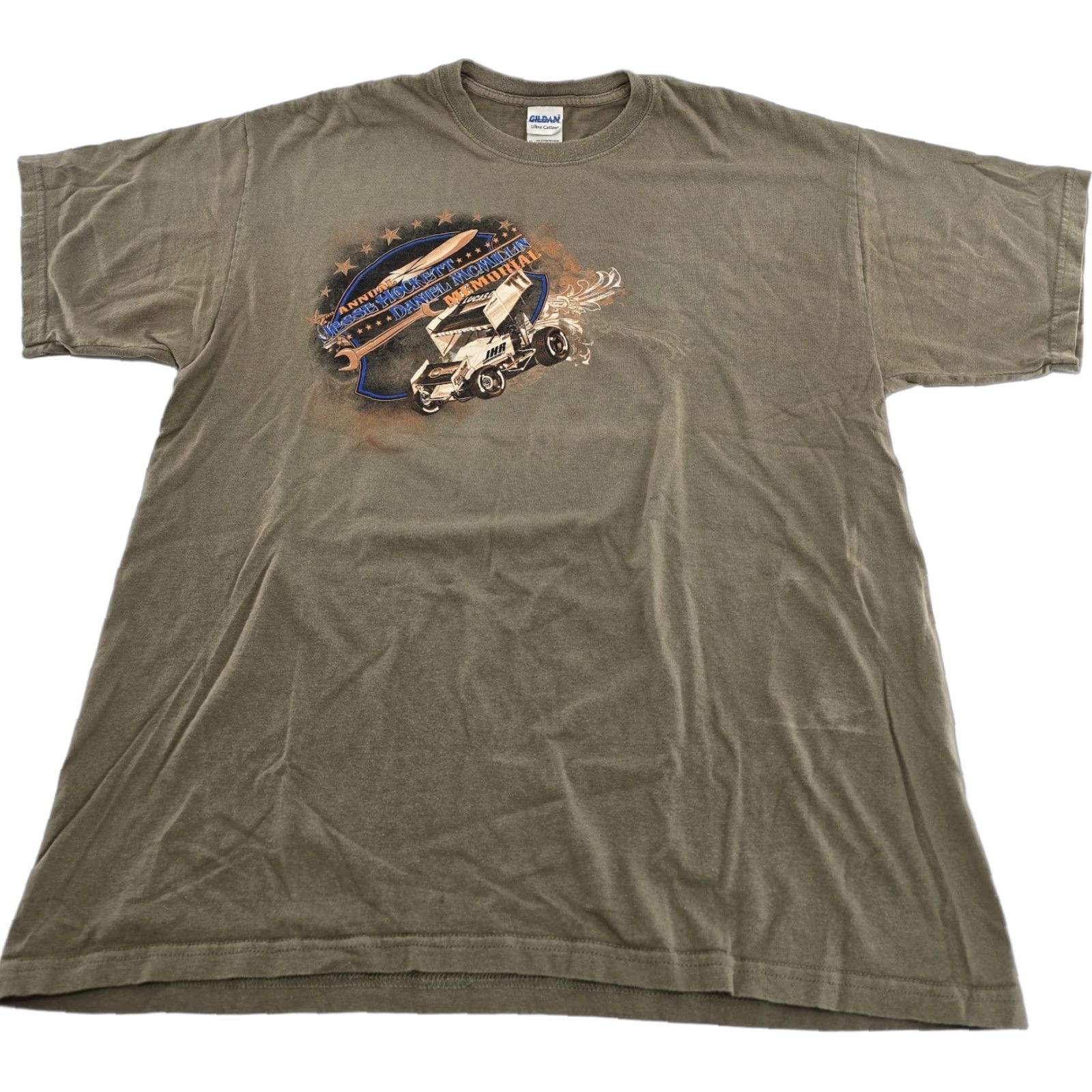 Vintage Jesse Hockett racing Lucas Oil Speedway T Shirt 2nd annual Wheatland MO Sz XL Nike Grand Prix Men T-Shirt White Lucas 2nd annual racing Size US XL / EU 56 / 4 - 1 Thumbnail