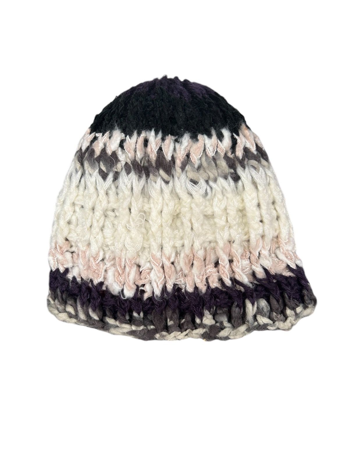 Japanese Brand × Kapital × Vintage Japanese Crochet Knitted Beanie Hats ☠️☠️🎌🎌 Size ONE SIZE - 6 Thumbnail
