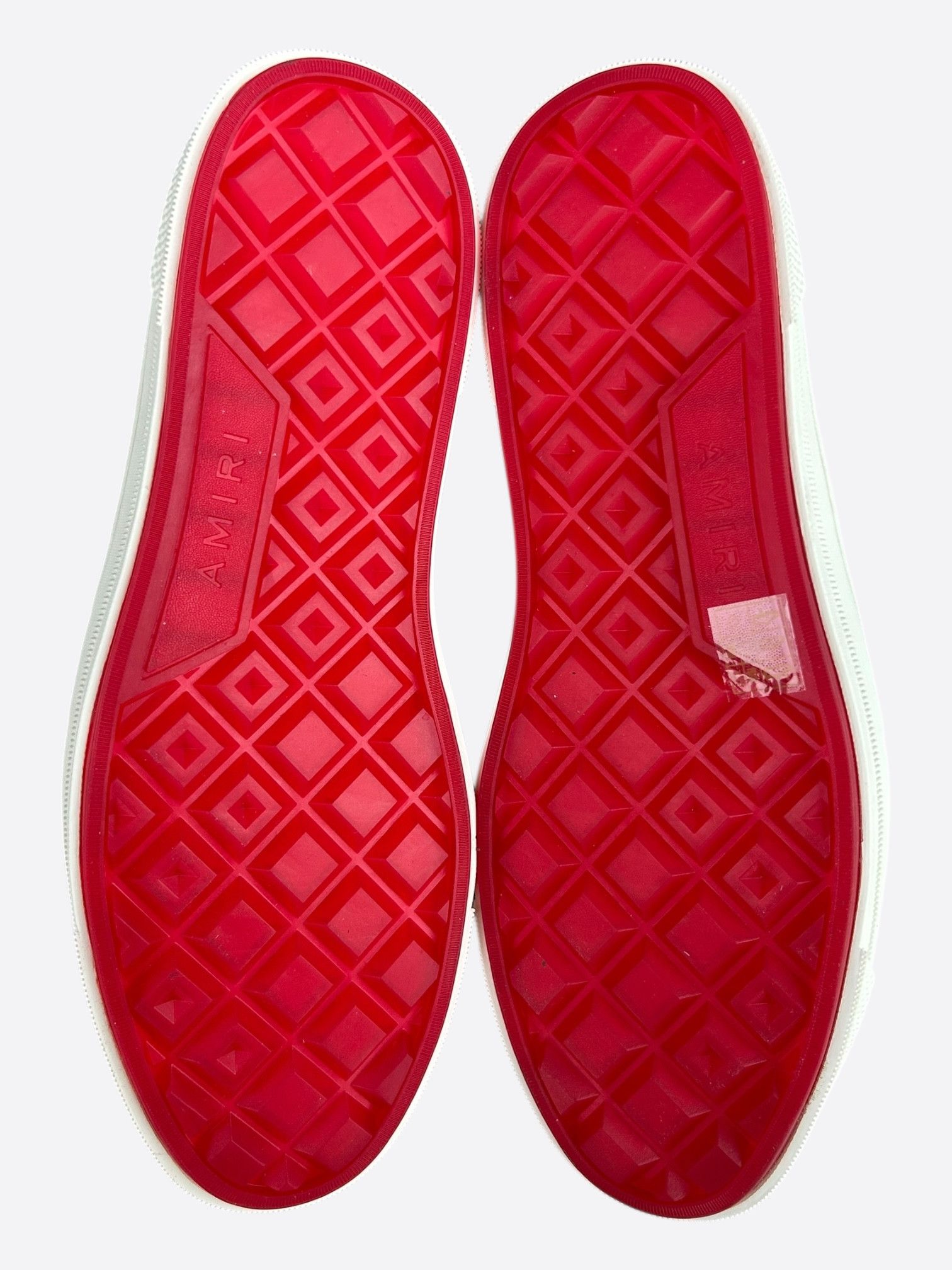 Amiri Amiri White & Red Stars Court Sneakers Size US 11 / EU 44 - 7 Thumbnail