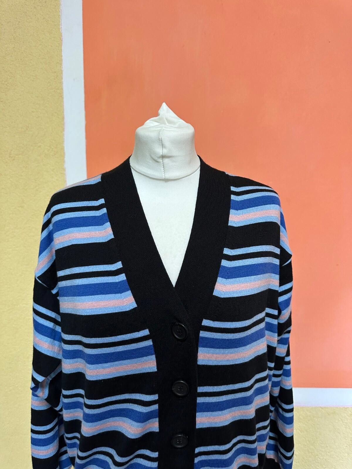 Marni × Uniqlo UNIQLO x MARNI Collaboration Striped Oversized Cardigan SZS Size S / US 4 / IT 40 - 2 Thumbnail