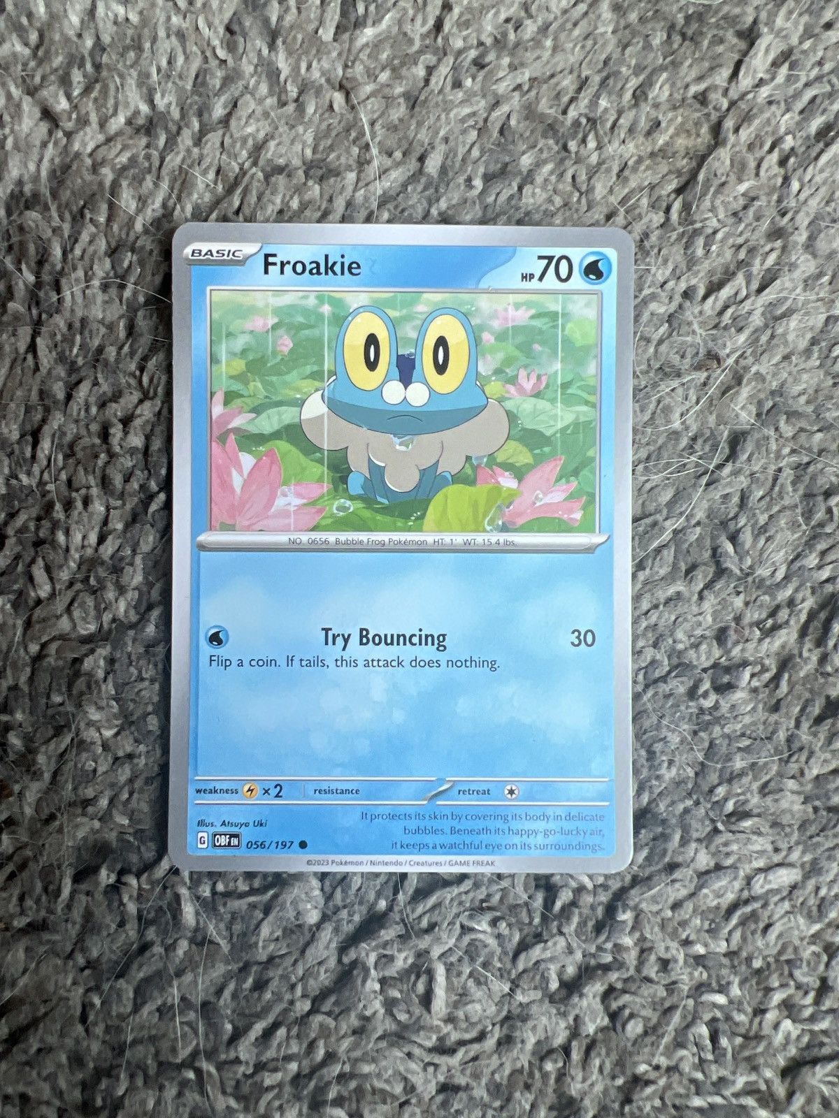 Pokemon 2023 Pokémon Froakie Basic Card Size ONE SIZE - 1 Thumbnail