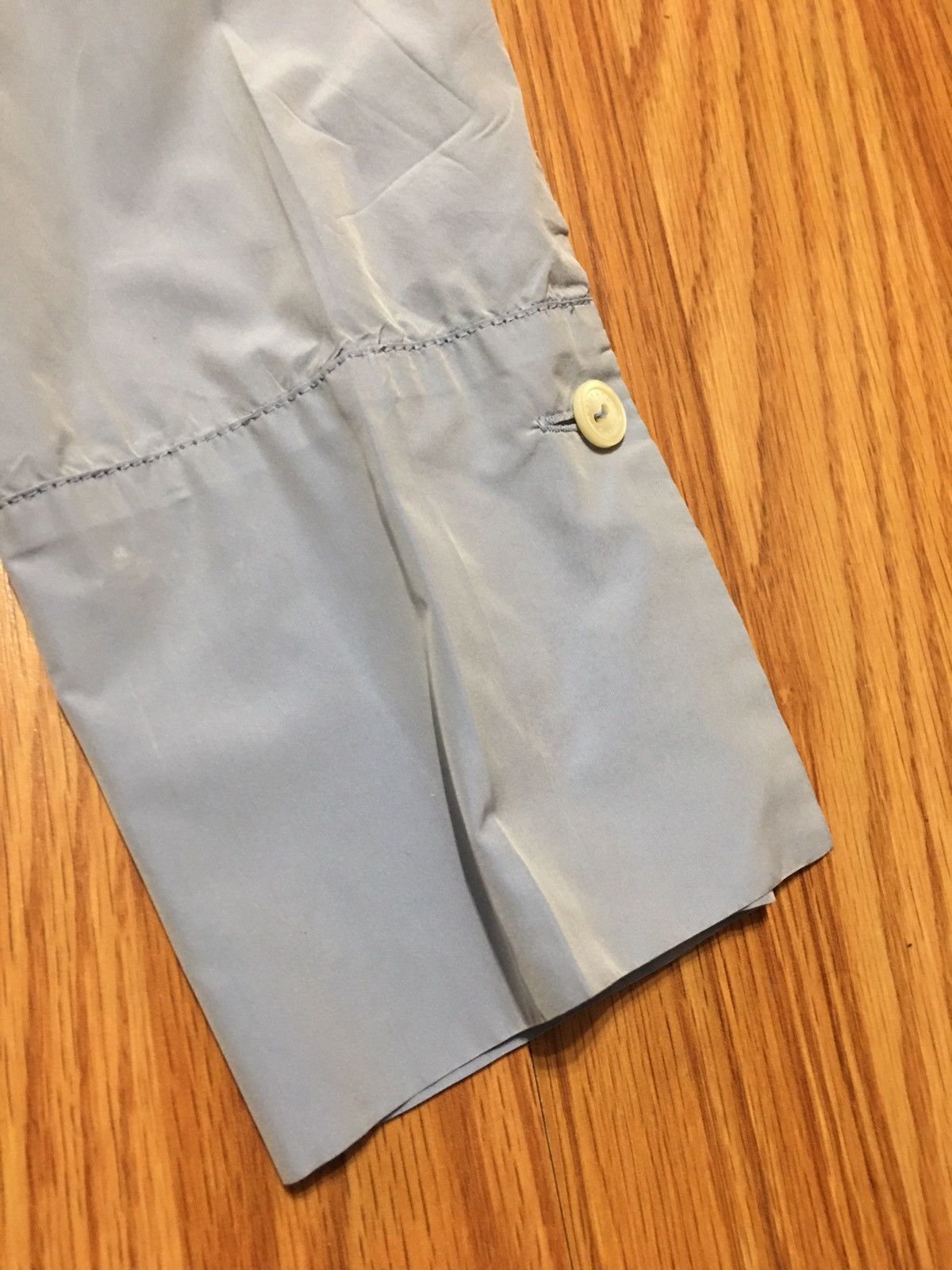 Designer Katharina Hovman Blue Metalic Blouse Shirt Size EU42 US12 Size XL / US 12-14 / IT 48-50 - 7 Thumbnail