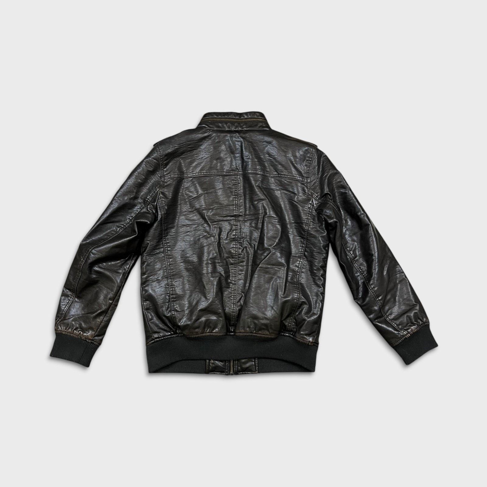 Levi's × Vintage Levi's Faux Leather Jacket Small Aviator Bomber Sherpa Lined Size US S / EU 44-46 / 1 - 5 Thumbnail