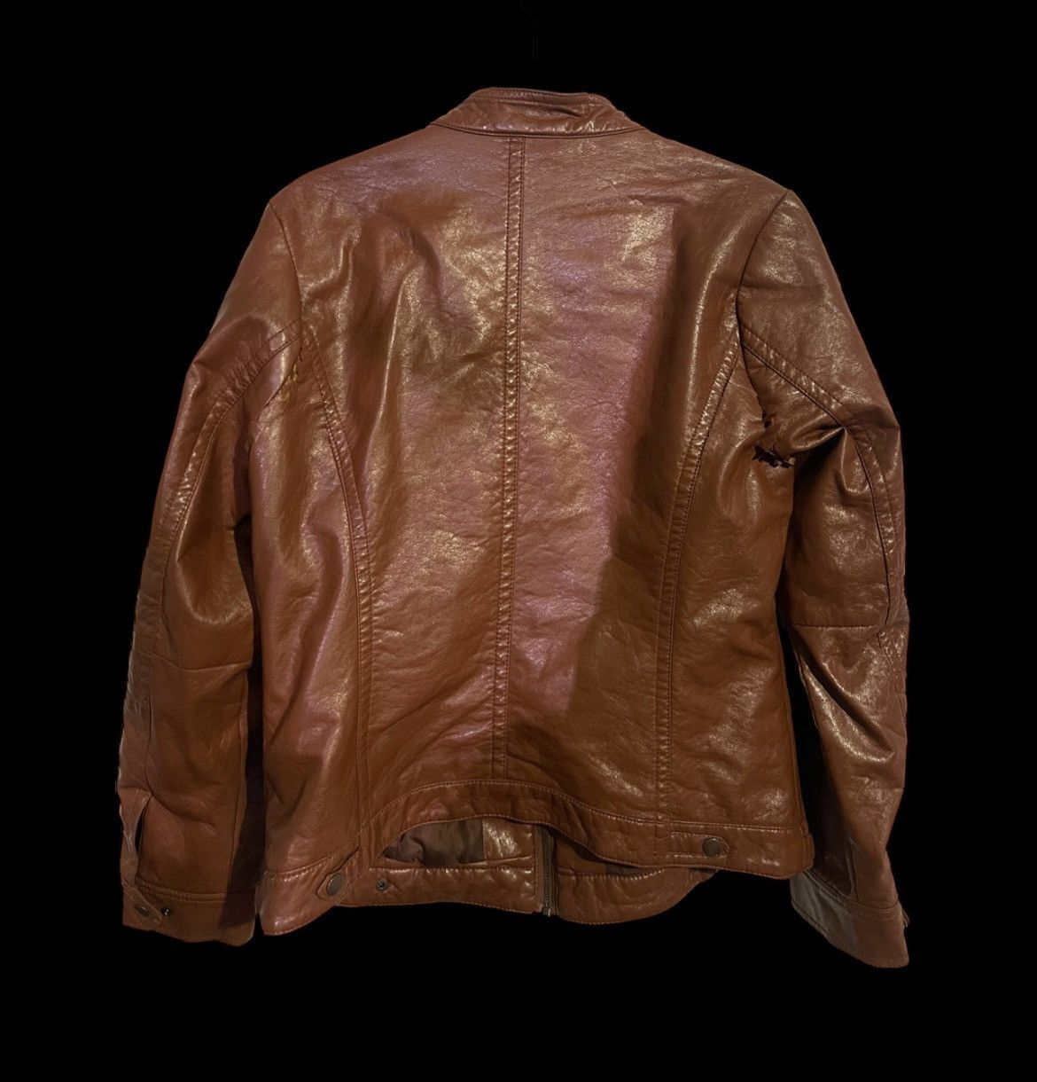 Nicole Club Fox Brown Leather Jacket Size US M / EU 48-50 / 2 - 2 Thumbnail
