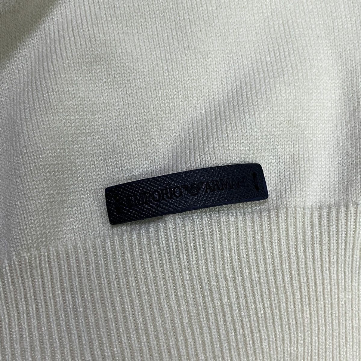 Giorgio Armani × Vintage Giorgio Armani Logo Knit Sweatshirt Size S / US 4 / IT 40 - 4 Thumbnail