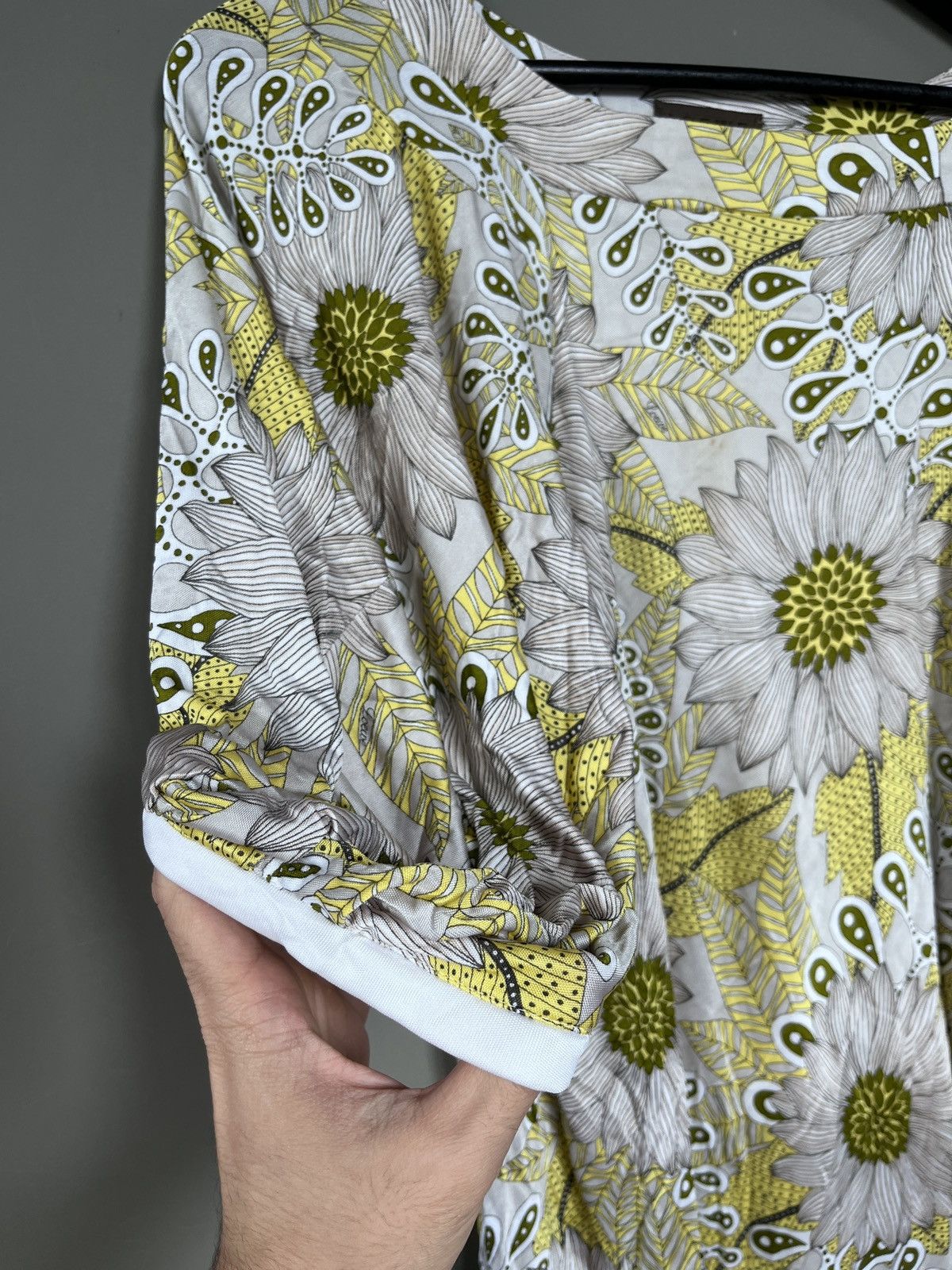Loewe 90's Loewe Floral Viscose Short Dress Blouse Size L / US 10 / IT 46 - 6 Thumbnail