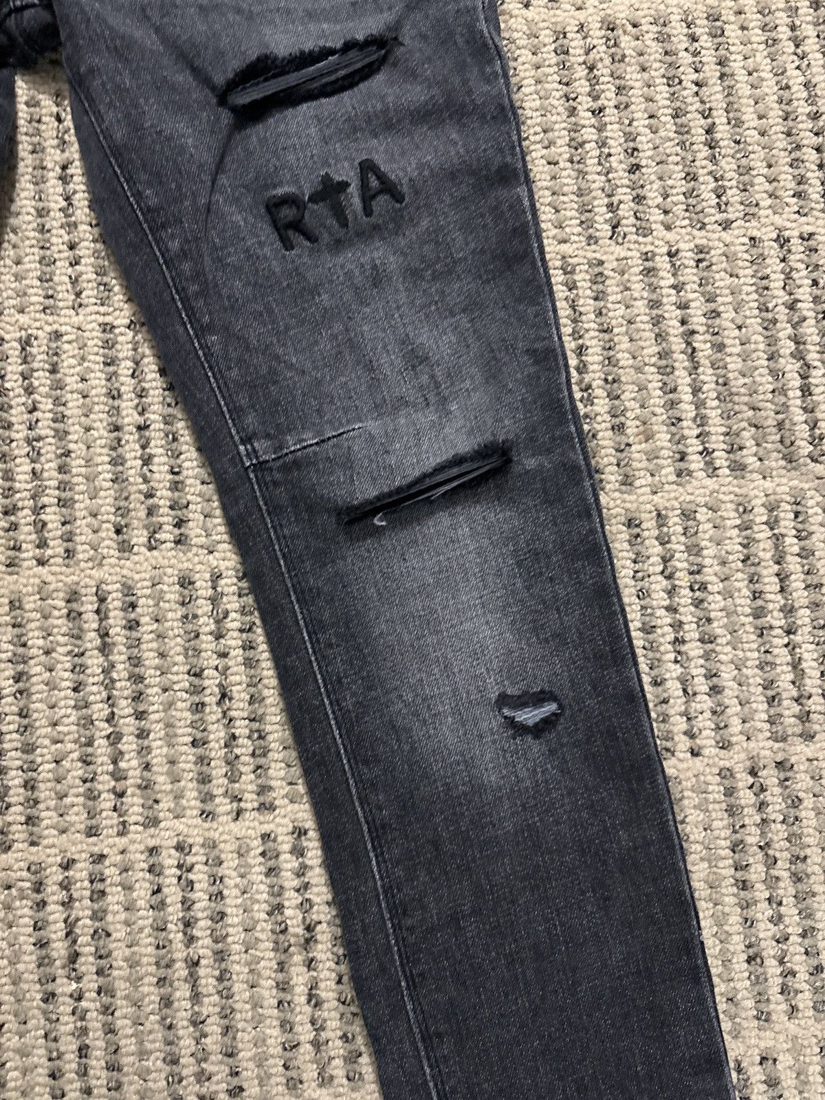 Rta Rta Bryant Skinny Jean Distressed Grey Size US 28 / EU 44 - 6 Thumbnail