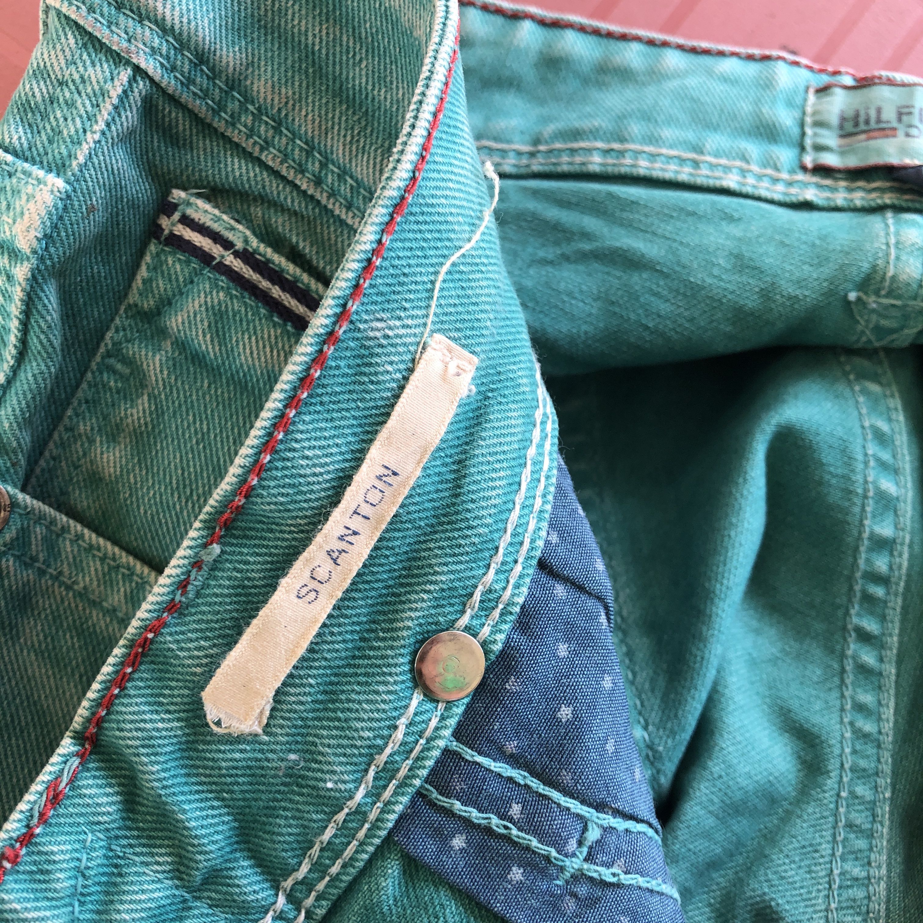 Tommy Hilfiger Green Tommy Hilfiger Jeans Tommy Hilfiger Denim Pants Size US 30 / EU 46 - 11 Thumbnail