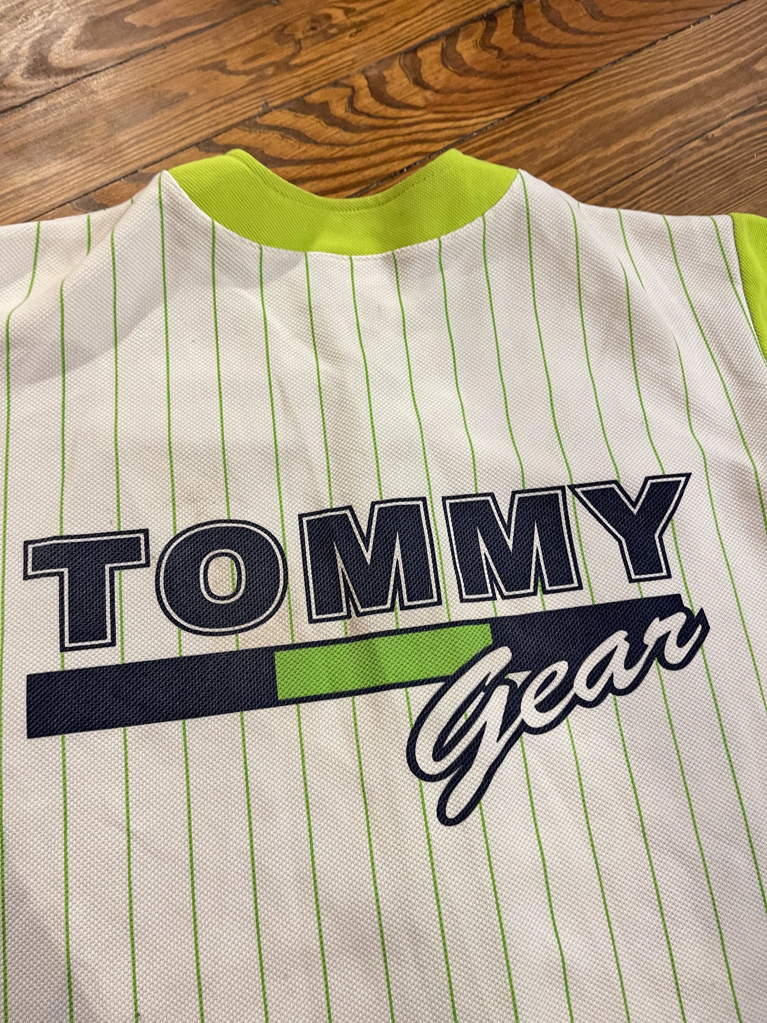 Rap Tees × Tommy Jeans × Vintage 1990's Tommy Jeans Hip-Hop Baseball Jersey Size US L / EU 52-54 / 3 - 4 Thumbnail