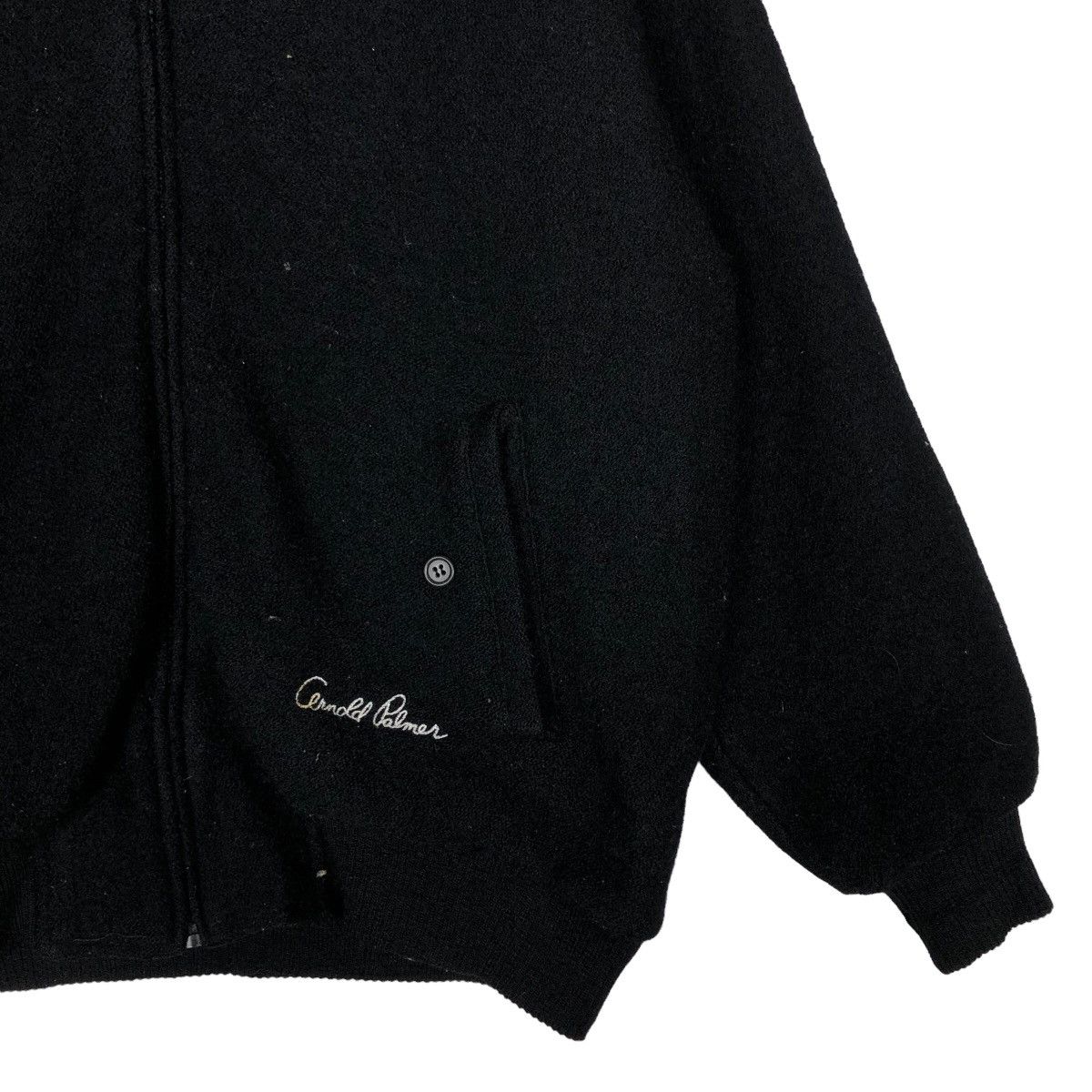 Japanese Brand 🔥90’s Vintage Wool Herringbone Bomber Jacket Arnold Palmer Size US M / EU 48-50 / 2 - 6 Thumbnail