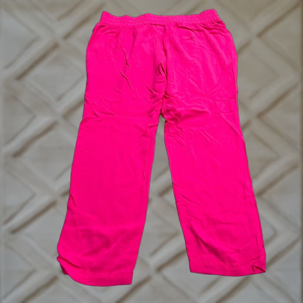 Apt. 9 Apt. 9 Lounge Casual Pants Womens XL Pink Straight Leg Elastic Lightweight 36x27 Lounge Pants Pink XL Womens Elastic Waist Comfortable Everyday Wear Size 40" / US 18 - 1 Thumbnail
