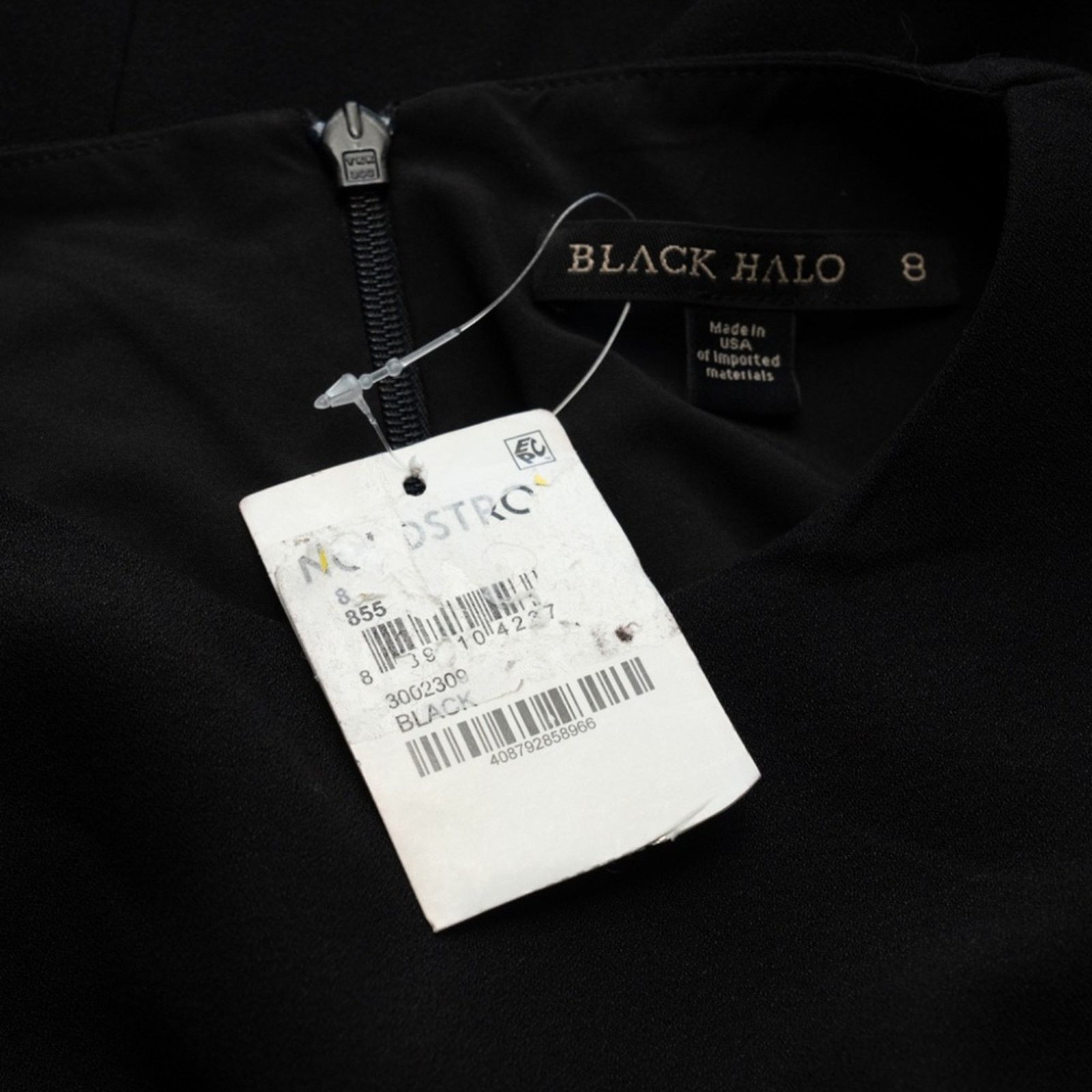 Black Halo Black Halo. Brett Draped Sleeveless Mini Dress. Size M / US 6-8 / IT 42-44 - 8 Thumbnail