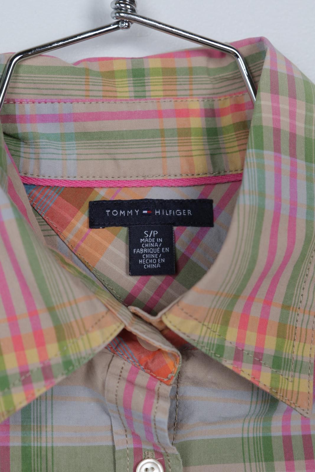 Tommy Hilfiger 00's Tommy Hilfiger Plaid Short Sleeve Button-Up Size S / US 4 / IT 40 - 4 Thumbnail
