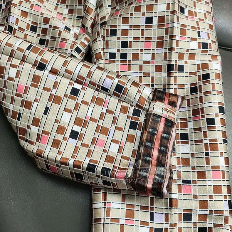 Fendi Fendi Silk and Cotton Checkered Trousers Size 26" / US 2 / IT 38 - 6 Thumbnail