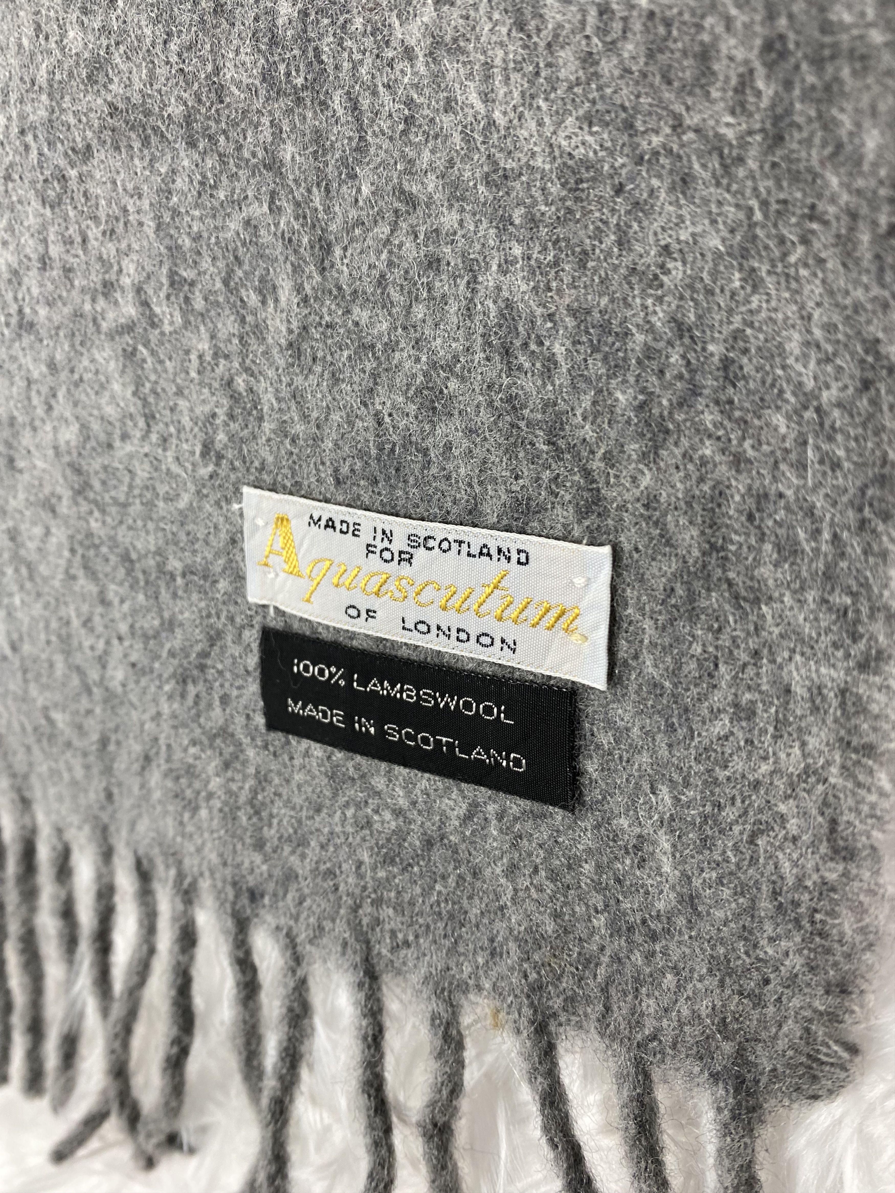 Aquascutum Vintage Aquascutum Scarf / Muffler Neckwear PM0028 Size ONE SIZE - 2 Thumbnail
