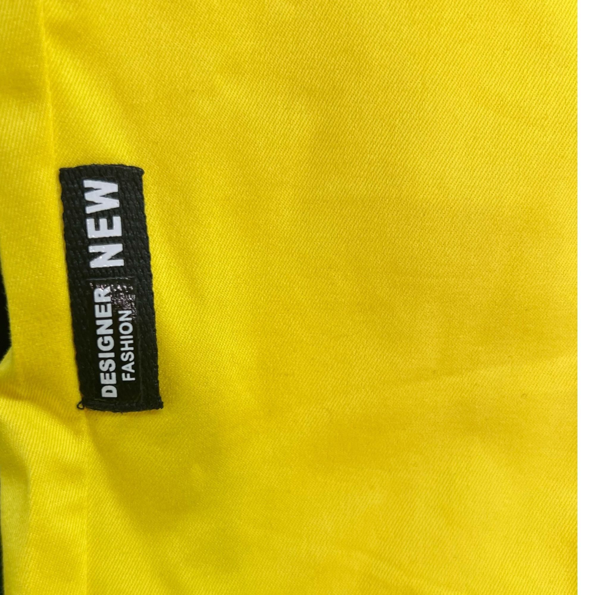Other LAMAXX "Be Kind" Yellow Cargo Pants With Rhinestone Detailin Size 34" / US 12 / IT 48 - 10 Thumbnail