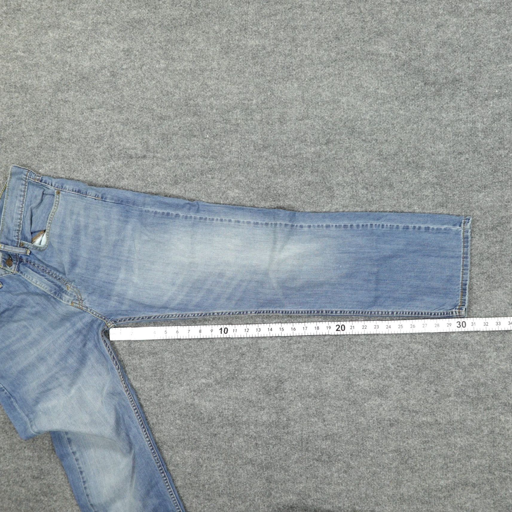 Levi's Levi's 505 Jeans Mens 36x30 Blue Regular Fit Straight Leg 100% Cotton Size US 36 / EU 52 - 5 Thumbnail