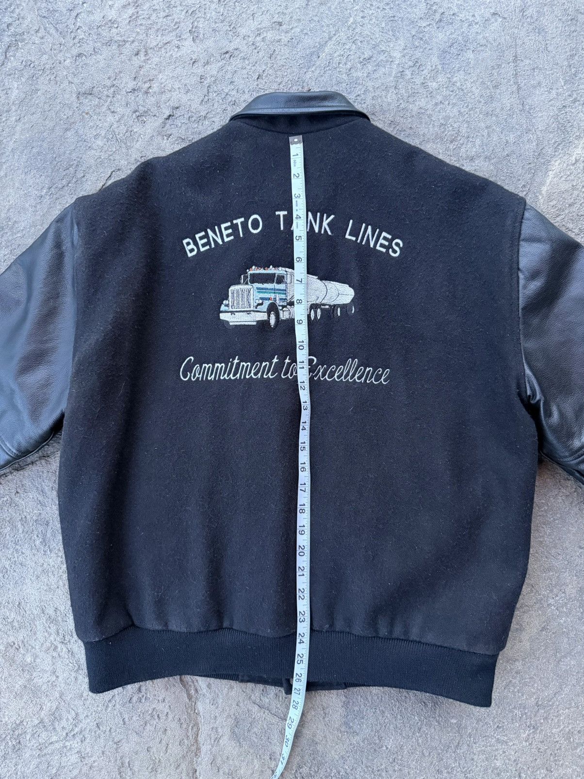 Other Vintage Black Varsity Jacket Size US L / EU 52-54 / 3 - 8 Thumbnail