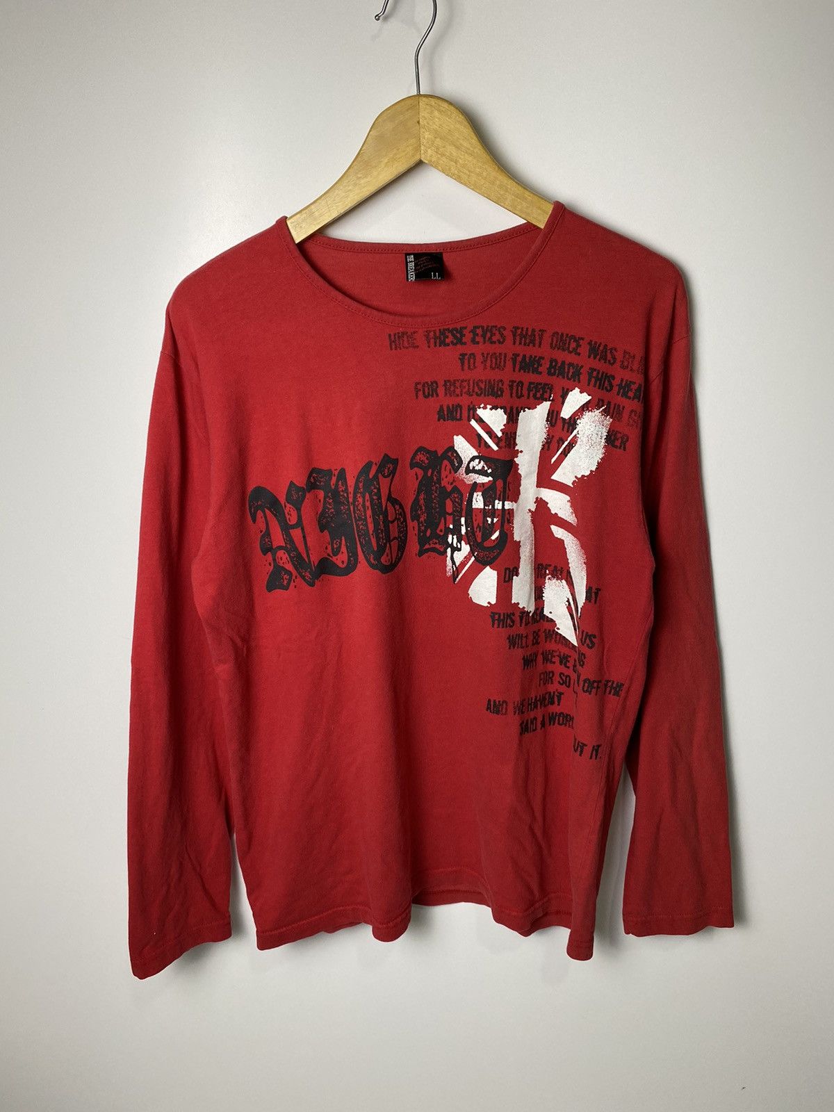 GOSTAR DE FUGA × If Six Was Nine × Japanese Brand poem longsleeve the breaker punk grunge style Size US L / EU 52-54 / 3 - 8 Thumbnail