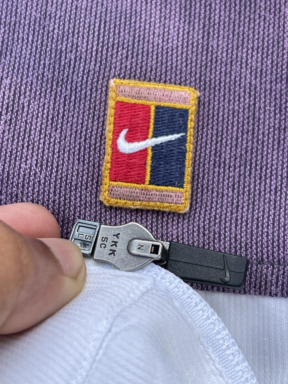 Nike × Nike ACG × Vintage 🔥Vintage 90s Nike Court Logo Sweater Jacket Size US M / EU 48-50 / 2 - 11 Thumbnail