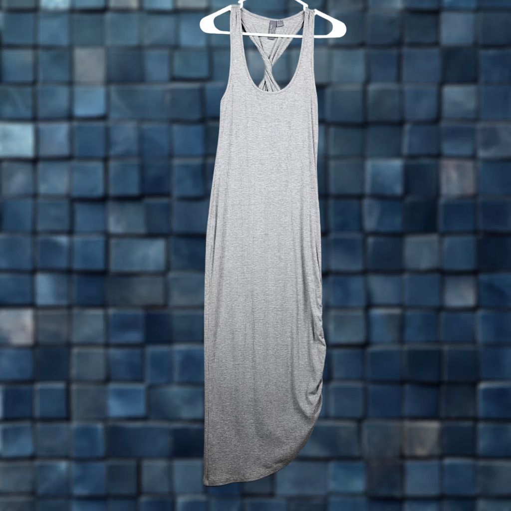 Sweaty Betty Sweaty Betty Dress Sleeveless Gray Knit Sz XS A-Line Ruched Casual Size XS / US 0-2 / IT 36-38 - 1 Thumbnail
