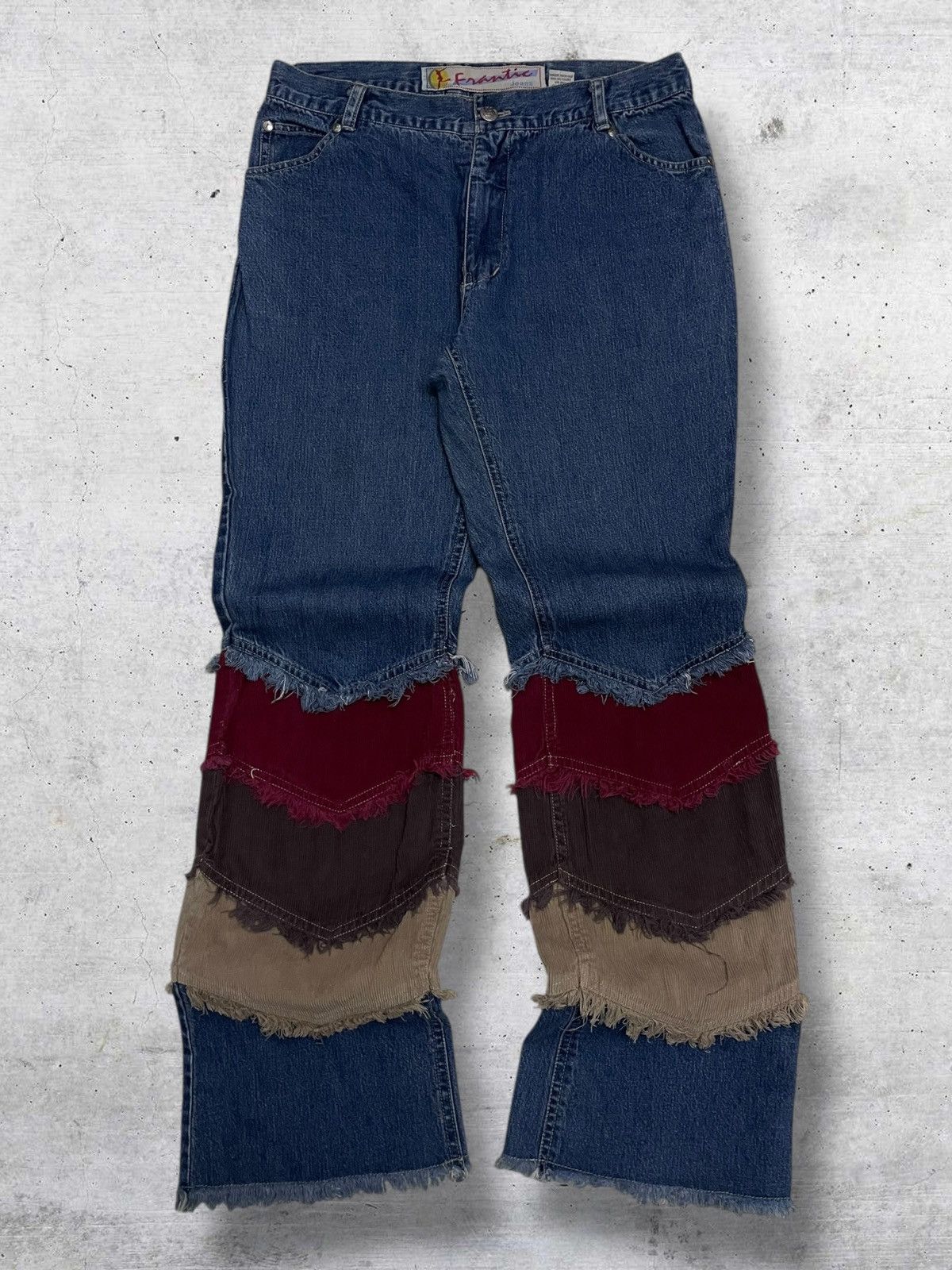 Beauty Beast VINTAGE FANTASTIC JAPAN 90S DESIGNER KINKY FLARED OG DENIM Size US 30 / EU 46 - 1 Thumbnail
