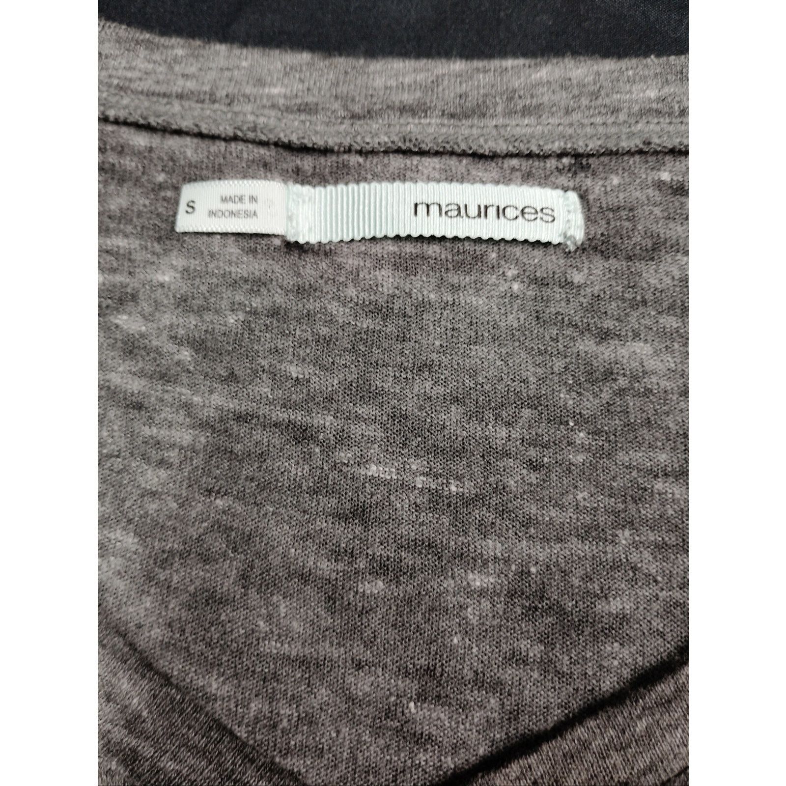 Maurice Lacroix Women's Gray V-Neck Short Sleeve Tee Size S / US 4 / IT 40 - 2 Thumbnail