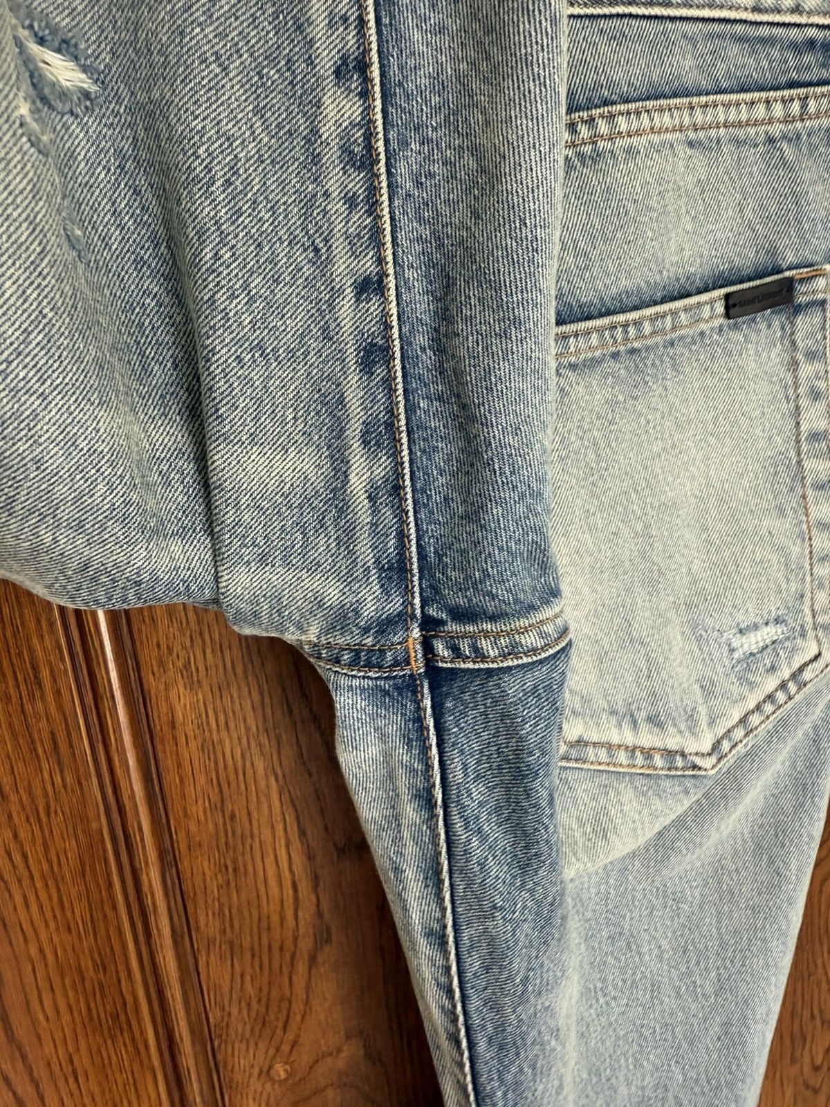 Saint Laurent Paris Saint Laurent Santa Monica wash rip trash jeans 32 grail d18 Size US 32 / EU 48 - 22 Thumbnail