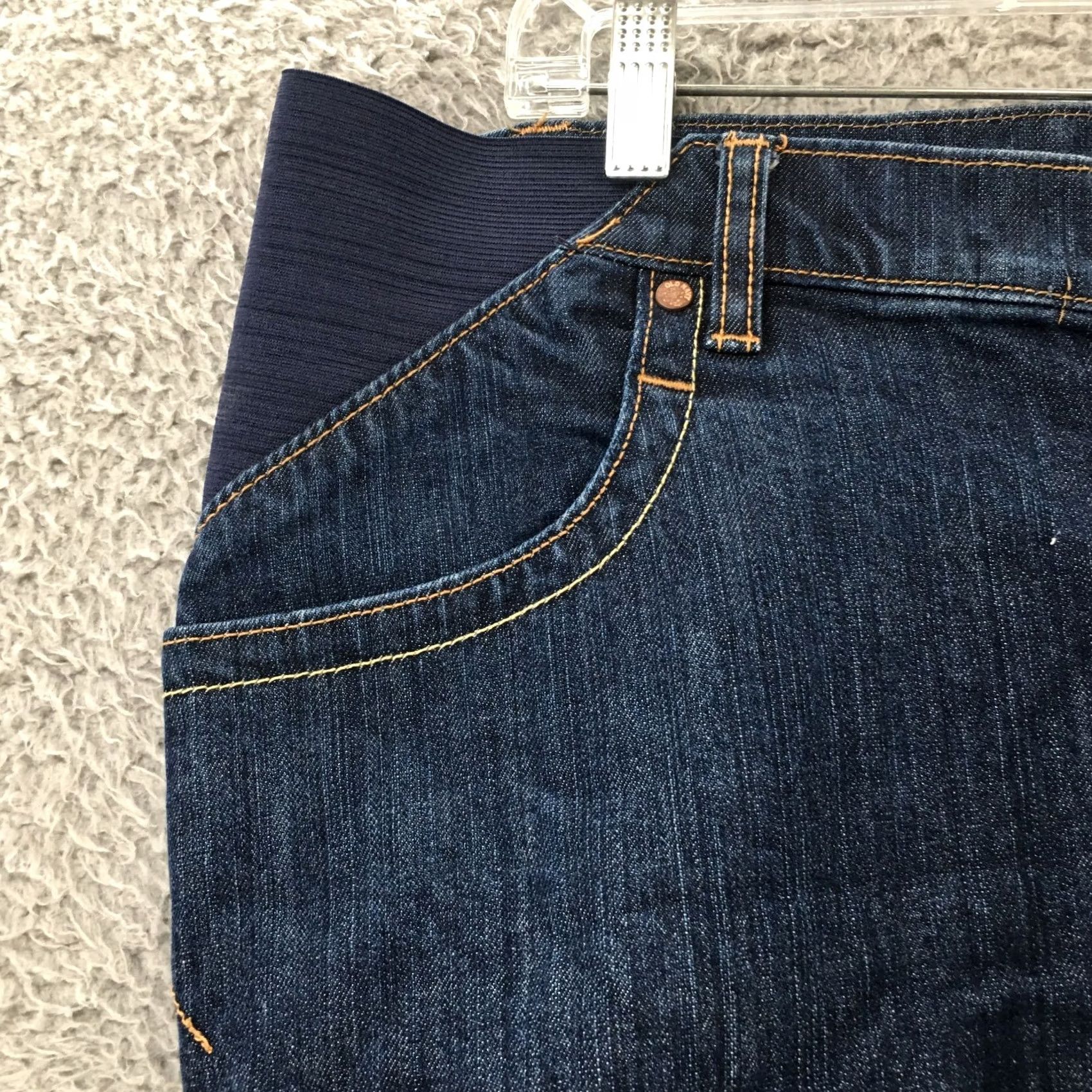 Old Navy Old Navy Bermuda Shorts Womens 12 Blue Denim Stretch Maternity Bermuda Shorts Womens 12 Blue Denim Stretch Size 34" / US 12 / IT 48 - 4 Thumbnail