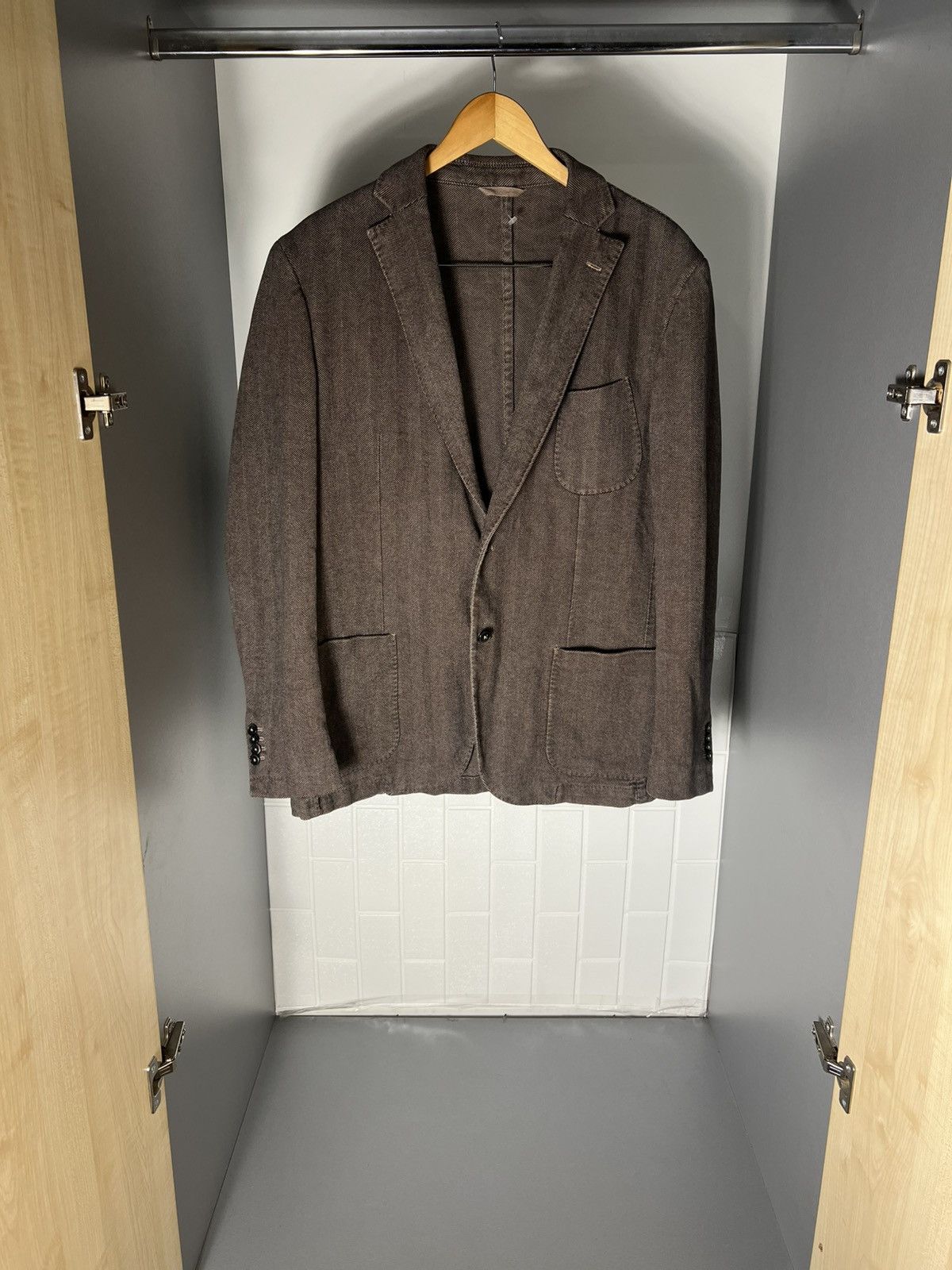 L.B.M. 1911 VINTAGE L.B.M 1911 LIMITED EDITION WOOL COAT SUIT DESIGNER Size 54R - 5 Thumbnail