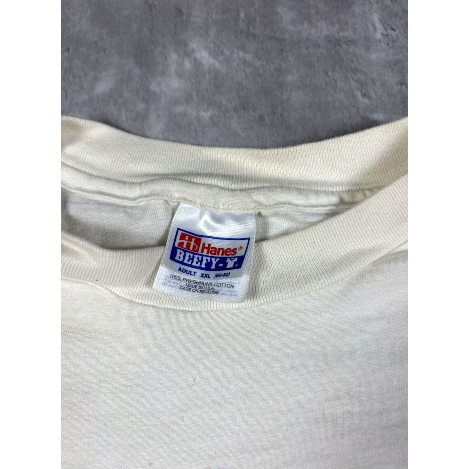 Hanes VINTAGE NHRA Winston Champion 90s T-Shirt 2XL White Mens Size US XXL / EU 58 / 5 - 3 Thumbnail