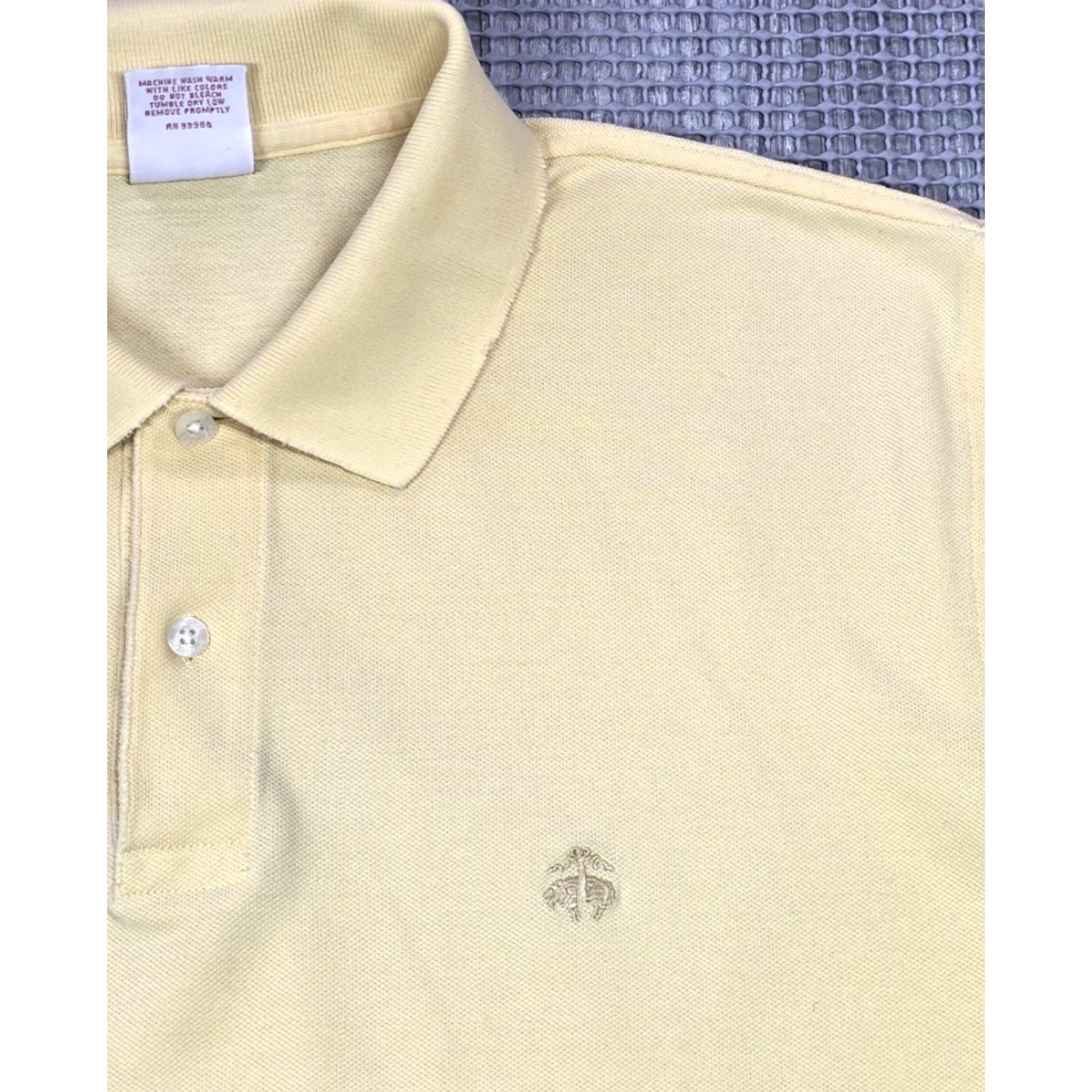 Brooks Brothers Brooks Brothers Polo Short Sleeve Mens L Performance Golden Fleece Polo Shirt Yellow Logo Embroidered Original Fit Size US L / EU 52-54 / 3 - 3 Thumbnail